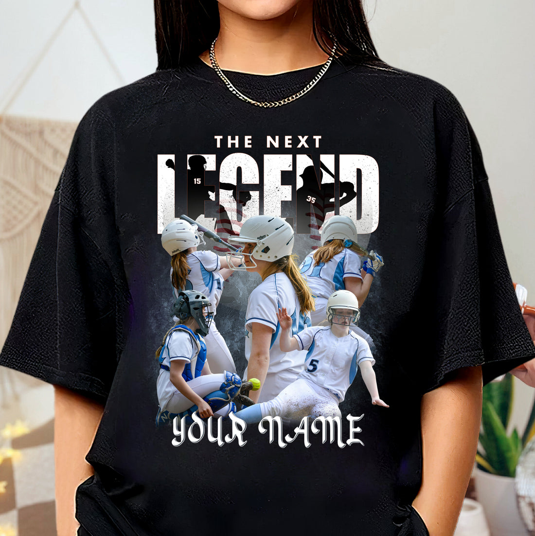 Custom Sports Photo Shirt โ The Next Legend Kids Tee