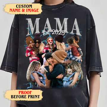 Custom Mama Shirt with Kids' Names – Personalized Mother’s Day Gift