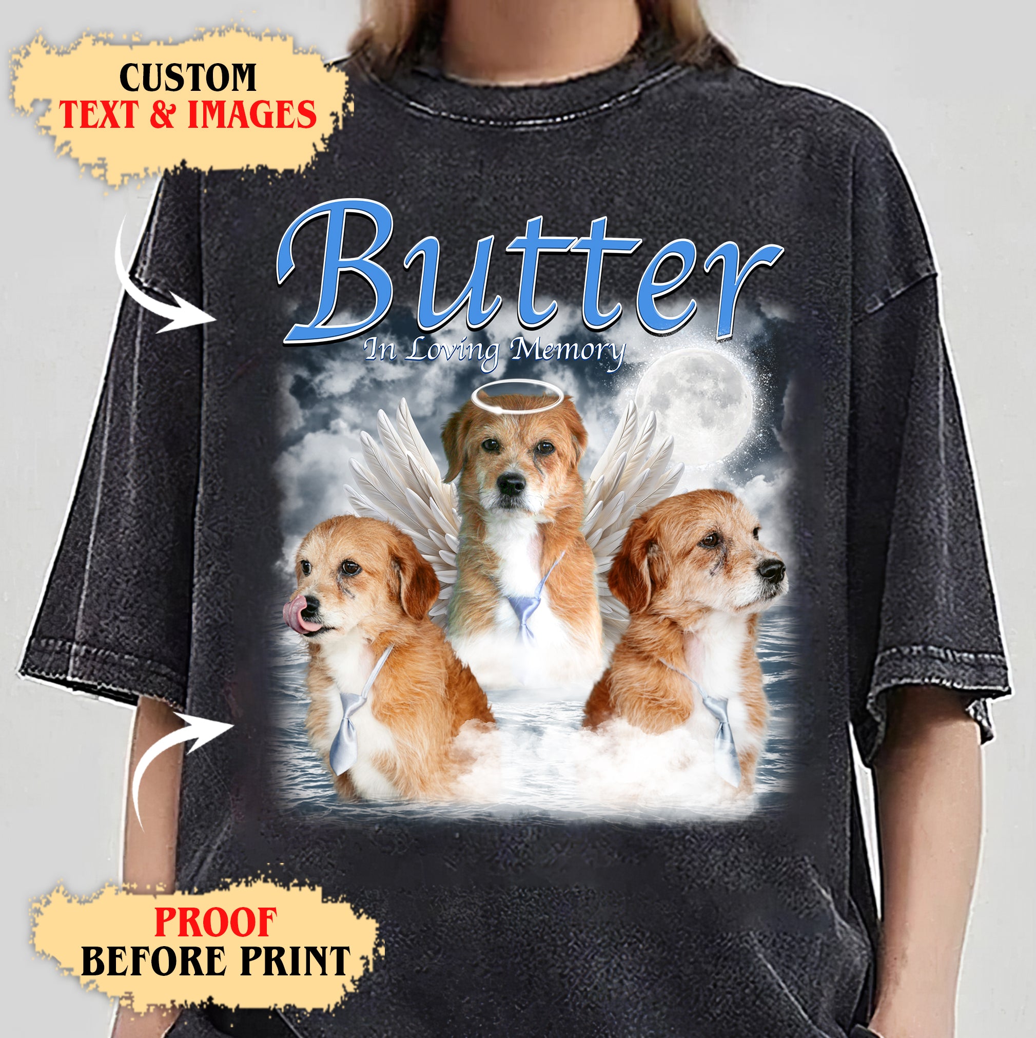 Pet Memorial Shirt – Custom Pet Photo “In Loving Memory” Tee