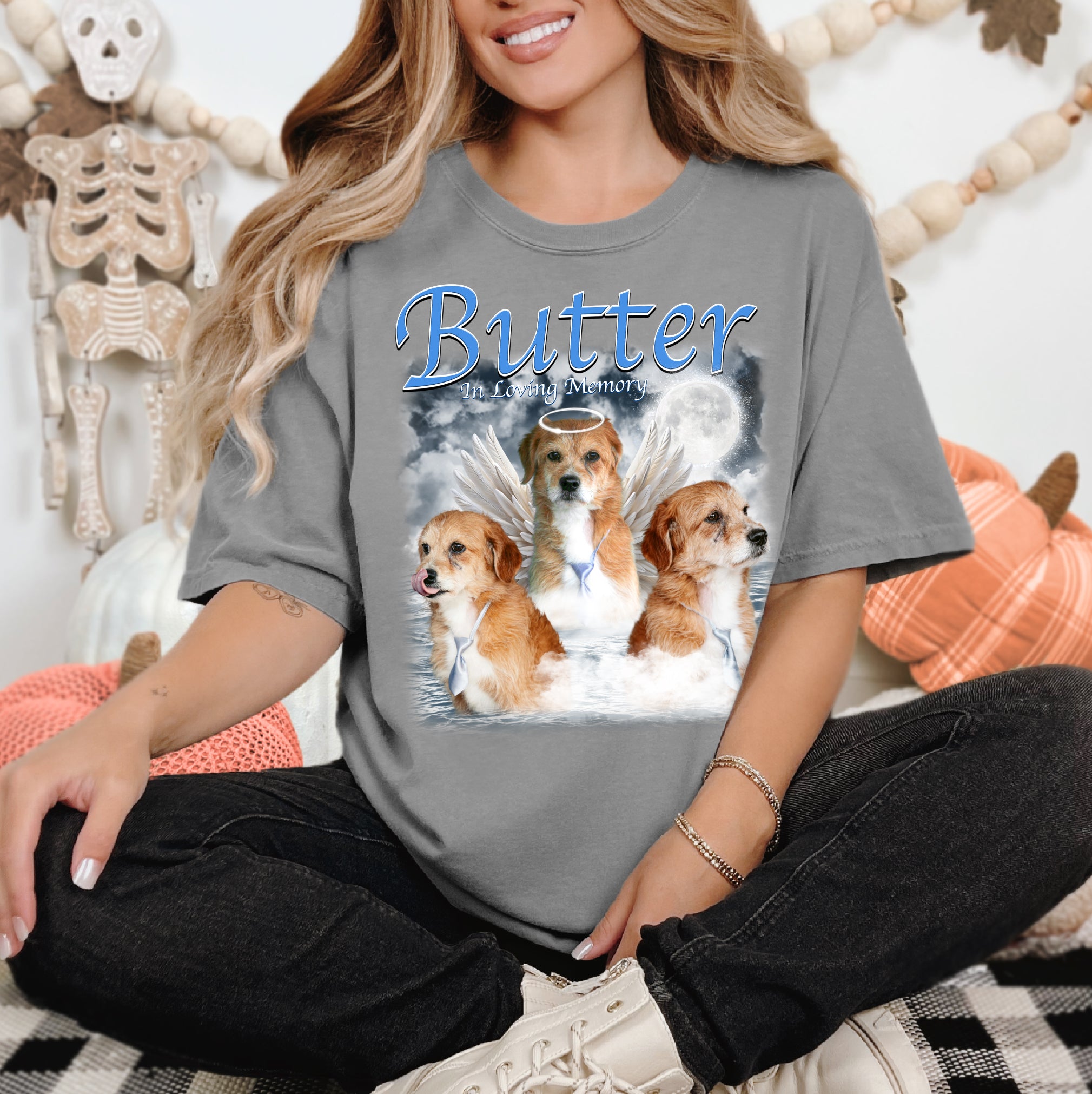 Pet Memorial Shirt – Custom Pet Photo “In Loving Memory” Tee