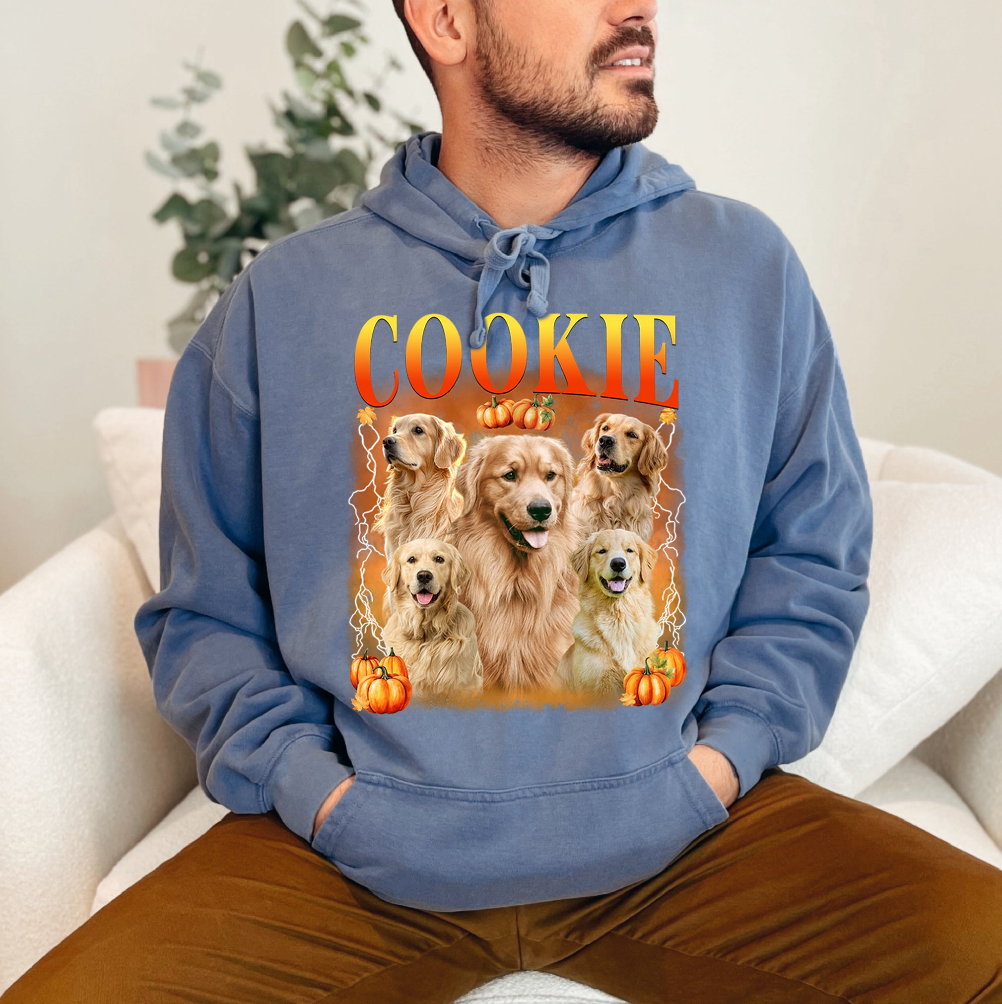 Custom Halloween Shirt With Dog's Face – Custom Pet Face Pumpkin Collage