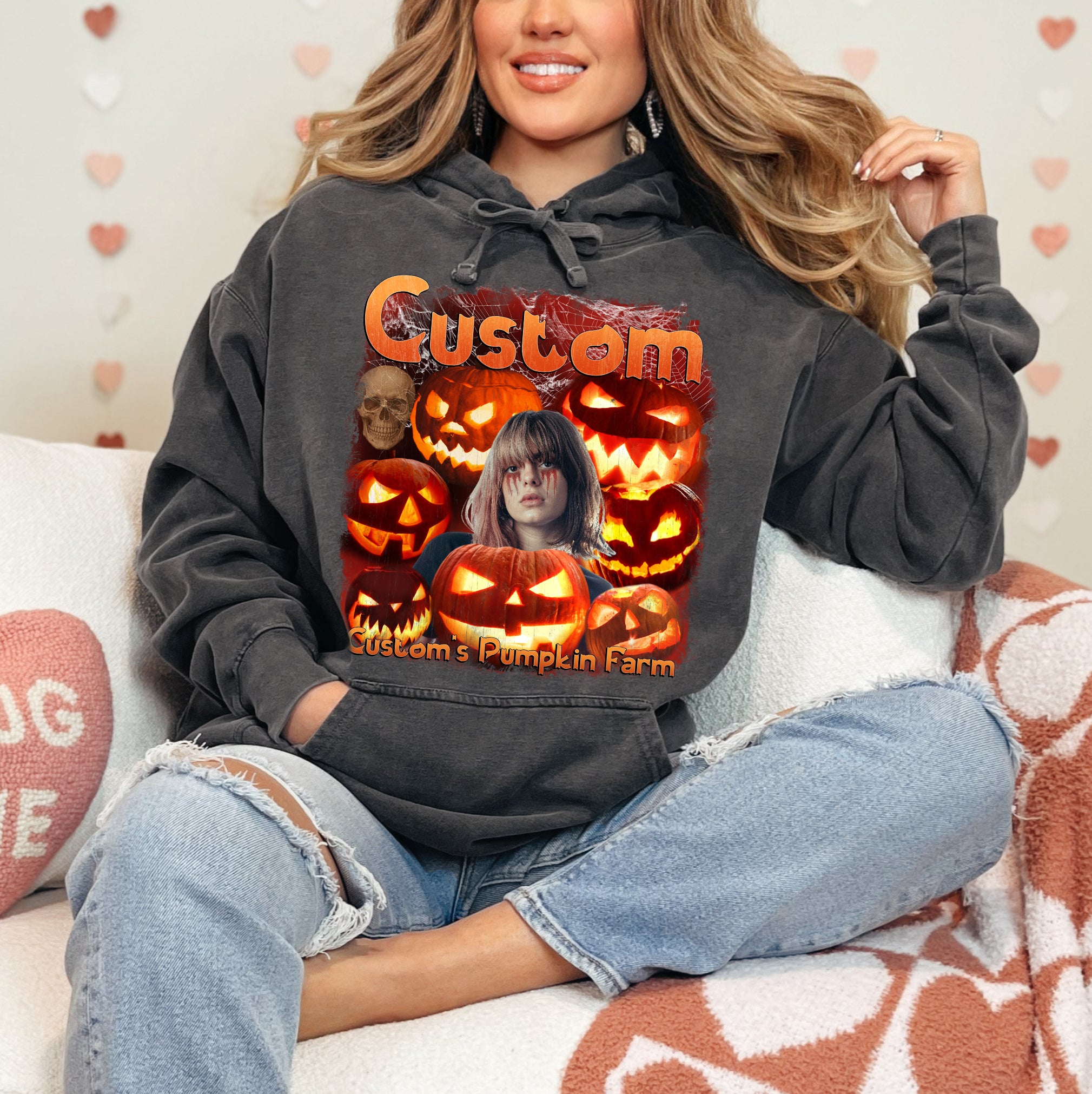 Custom Haunted Pumpkin Shirt – Creepy Comfort Colors Tee