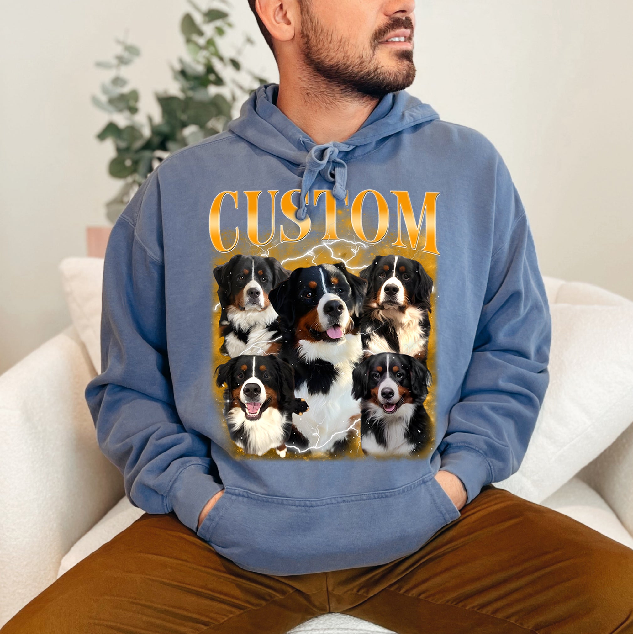 Custom Dog Face Collage – Personalized Pet Portrait Tee