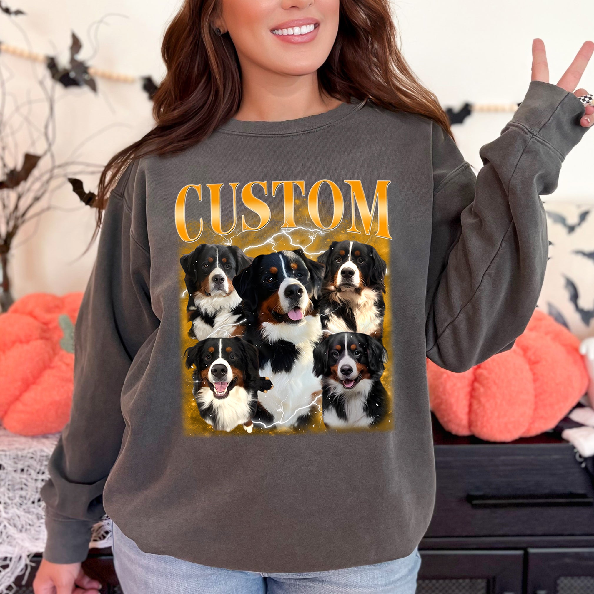 Custom Dog Face Collage – Personalized Pet Portrait Tee