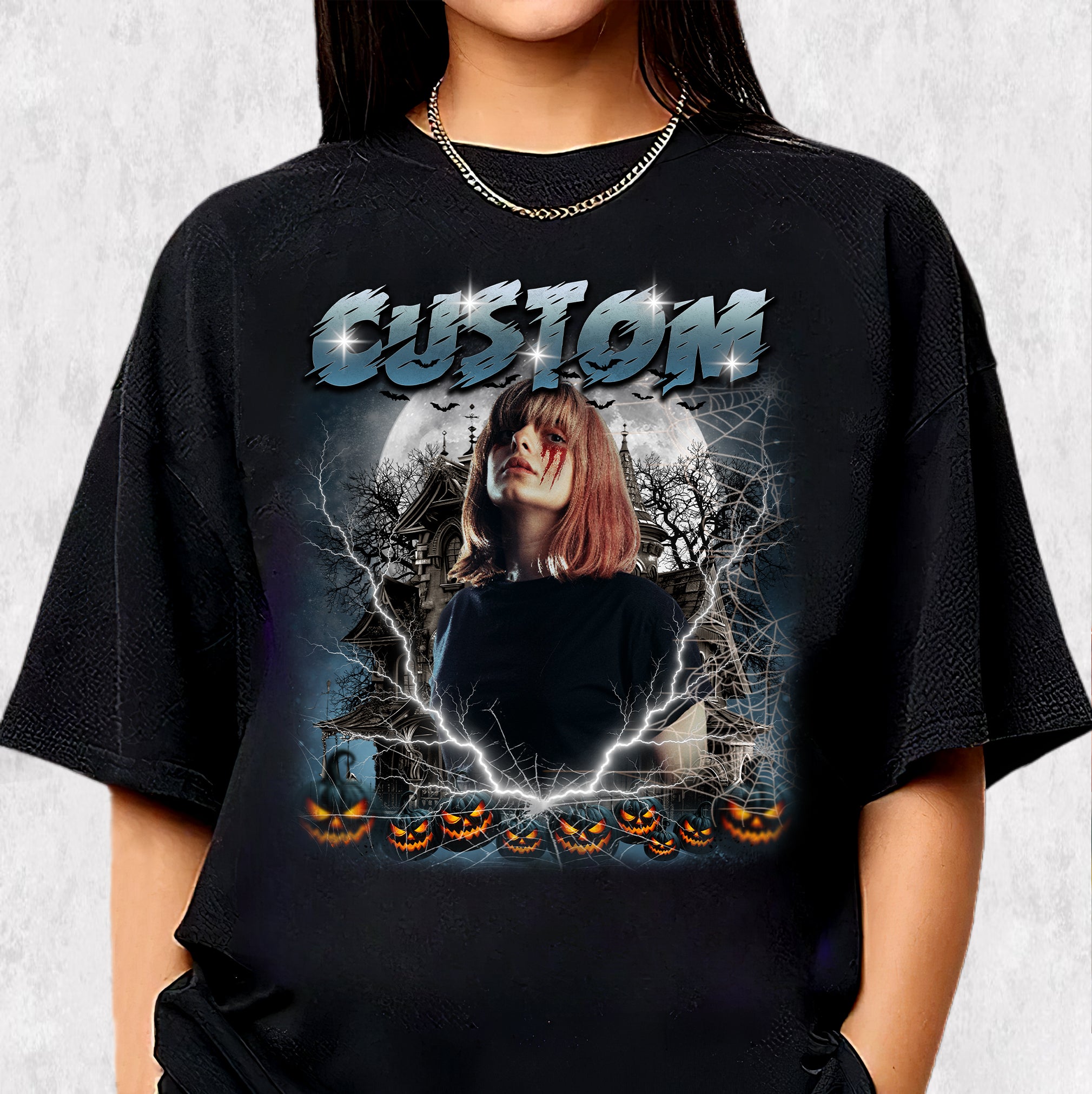 Custom Halloween Makeup Shirt – Spooky Comfort Colors Tee