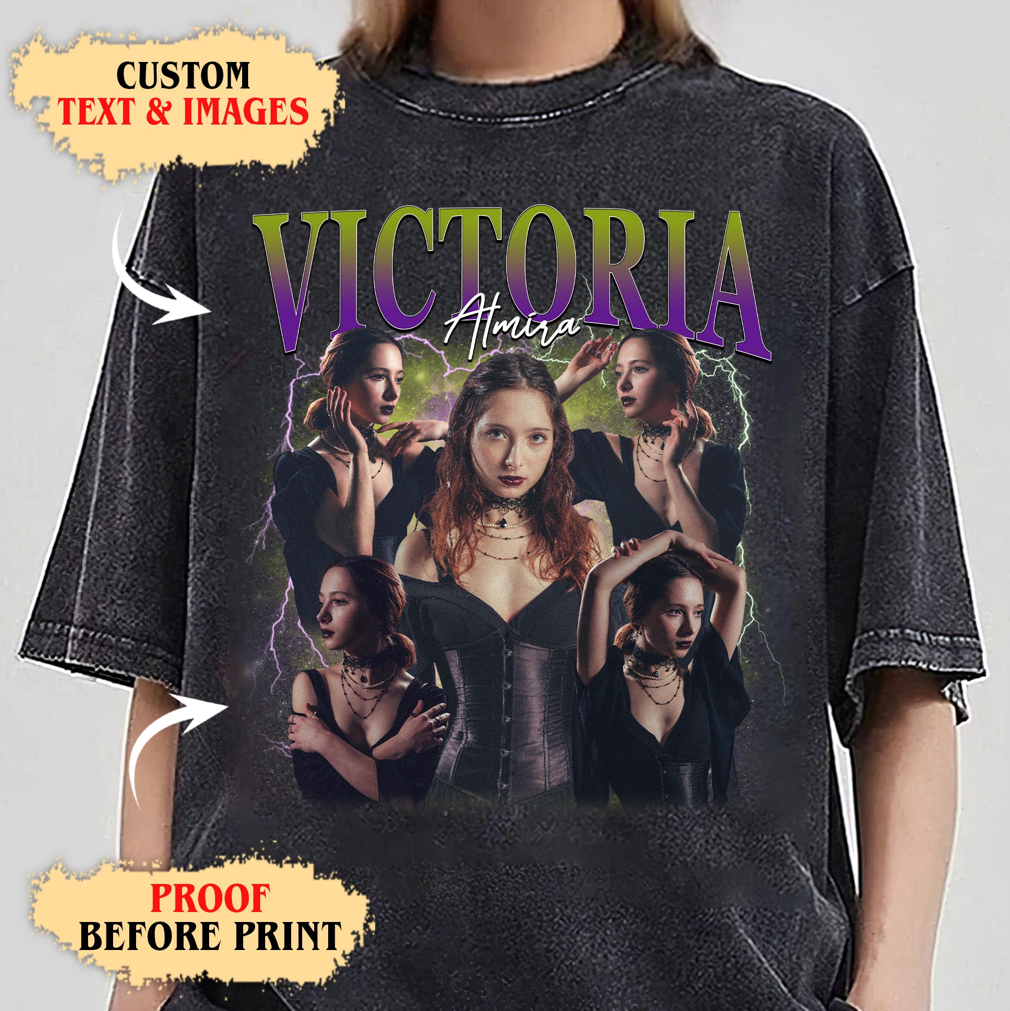 Personalized Halloween Comfort Colors T-Shirt – Bold Retro Style