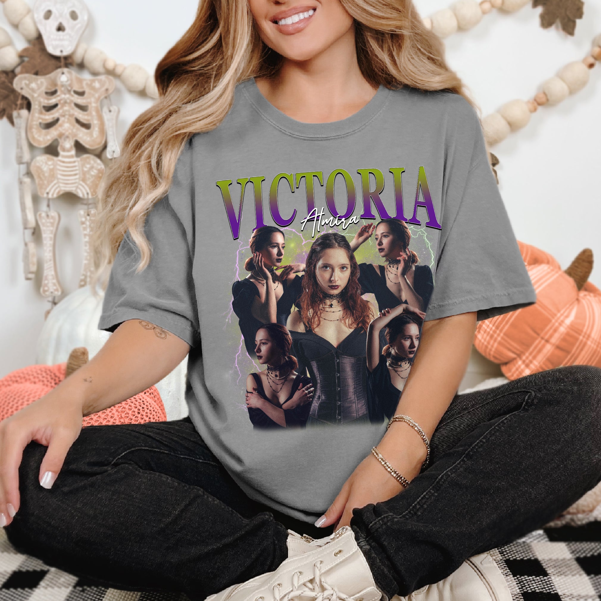 Personalized Halloween Comfort Colors T-Shirt – Bold Retro Style