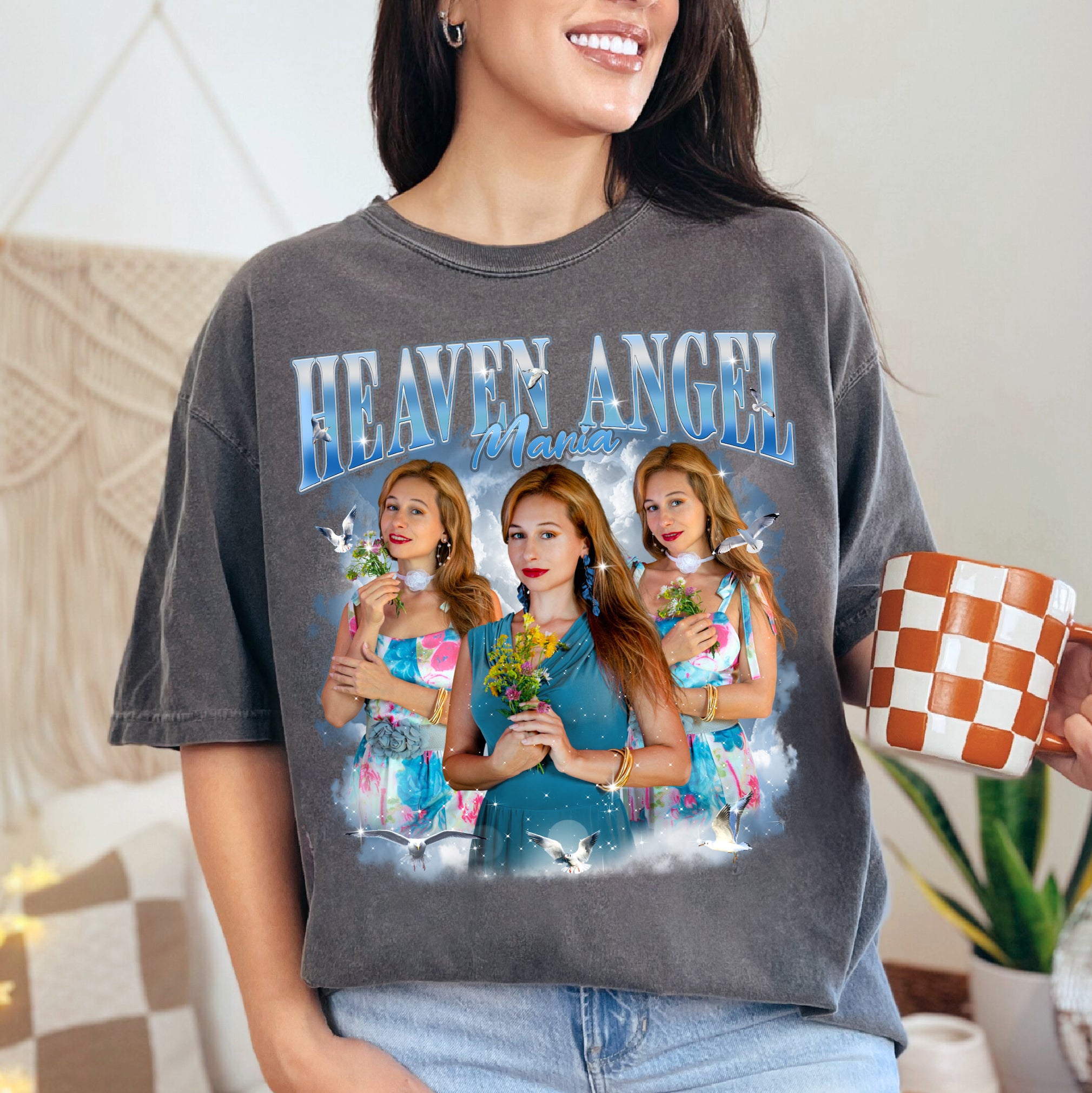 Guardian Spirit Custom Tee - Personalized Angel Theme T-Shirts