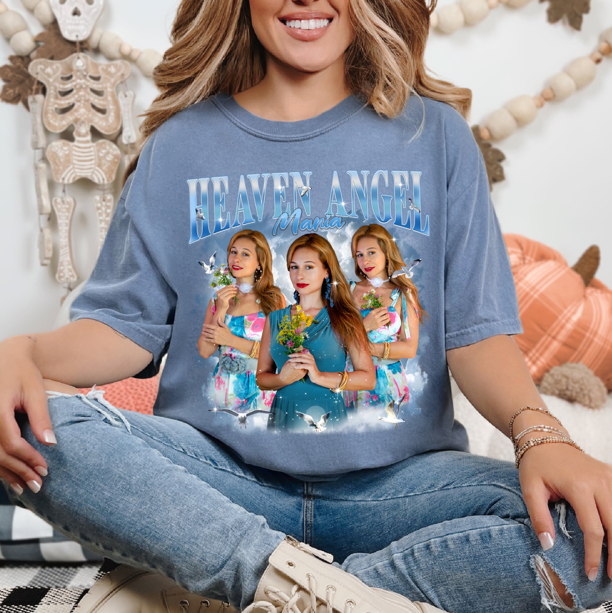 Guardian Spirit Custom Tee - Personalized Angel Theme T-Shirts