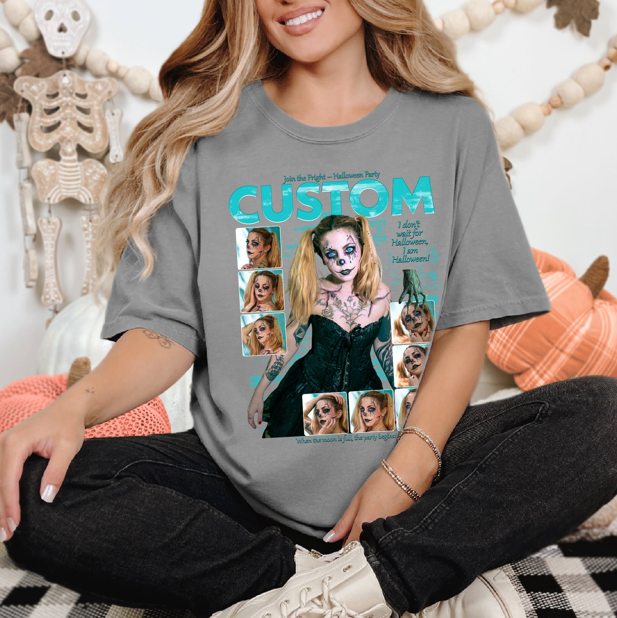 Custom Halloween Comfort Colors Shirt – I Am Halloween Design