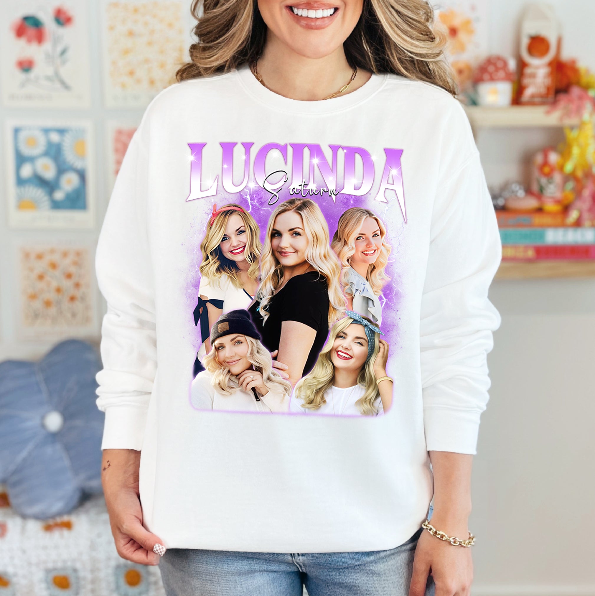 Custom Comfort Colors Shirt – Personalized Photo Collage Gift for Wife or Girlfriend