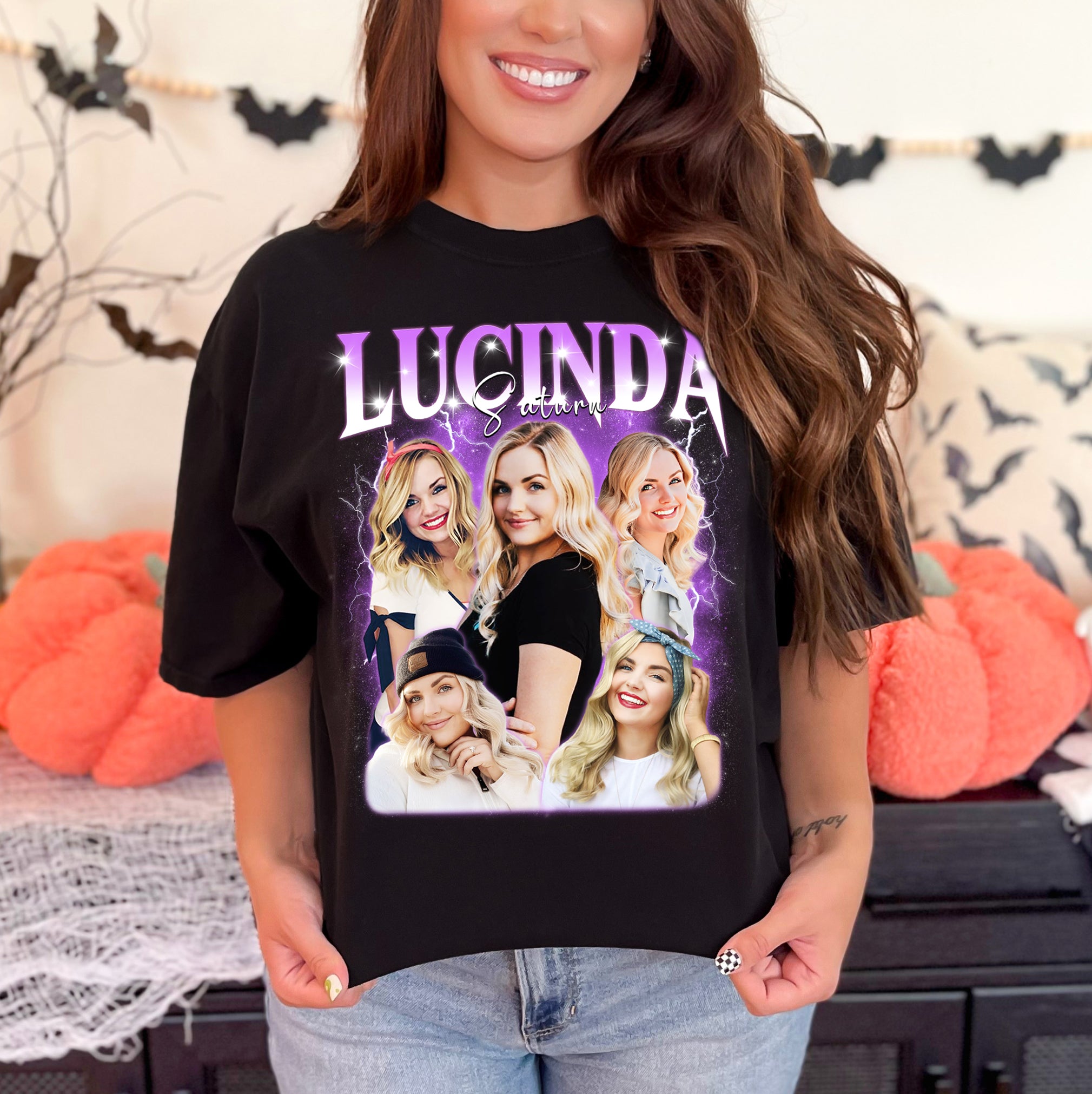 Custom Comfort Colors Shirt – Personalized Photo Collage Gift for Wife or Girlfriend