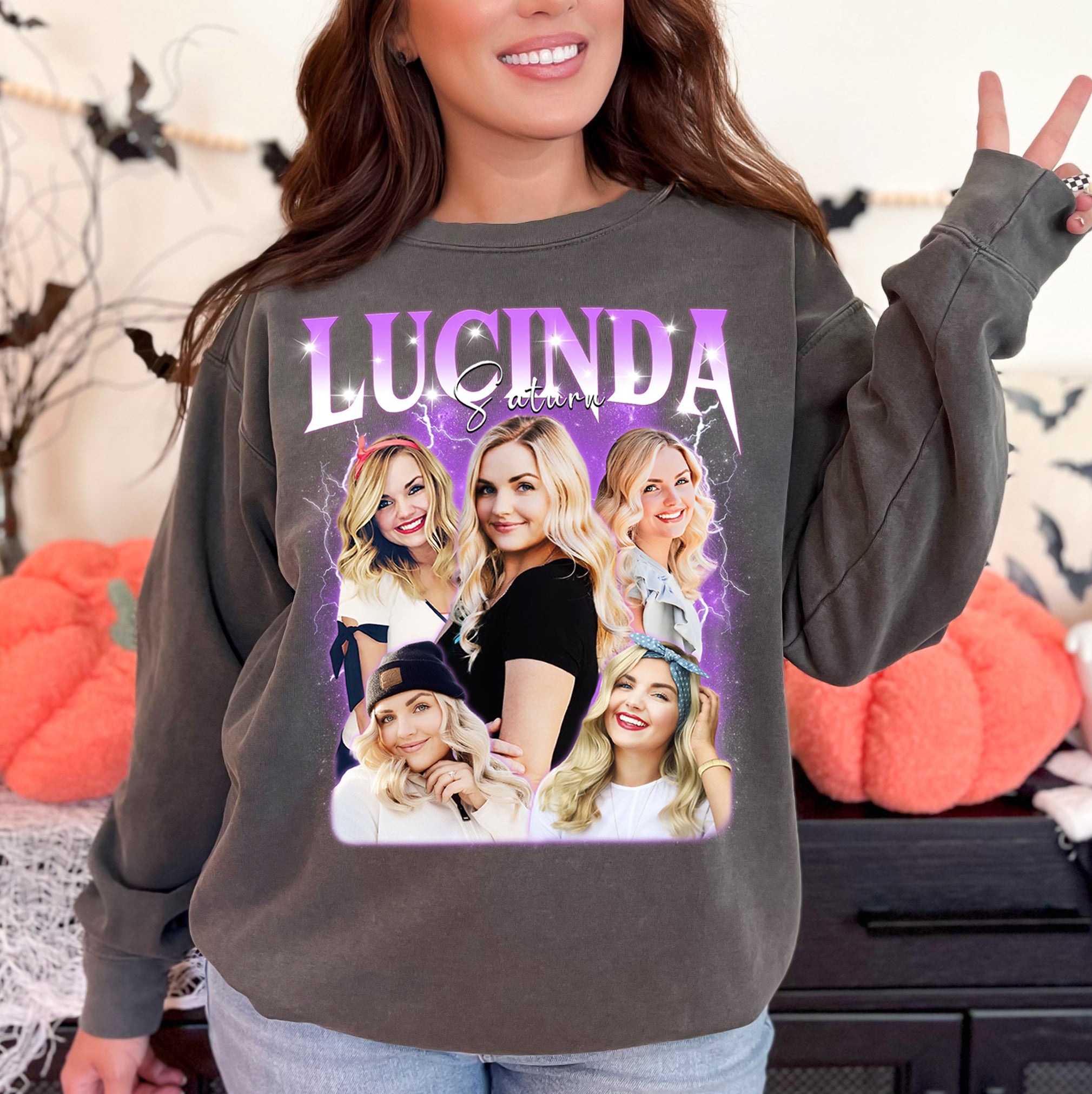 Custom Comfort Colors Shirt – Personalized Photo Collage Gift for Wife or Girlfriend