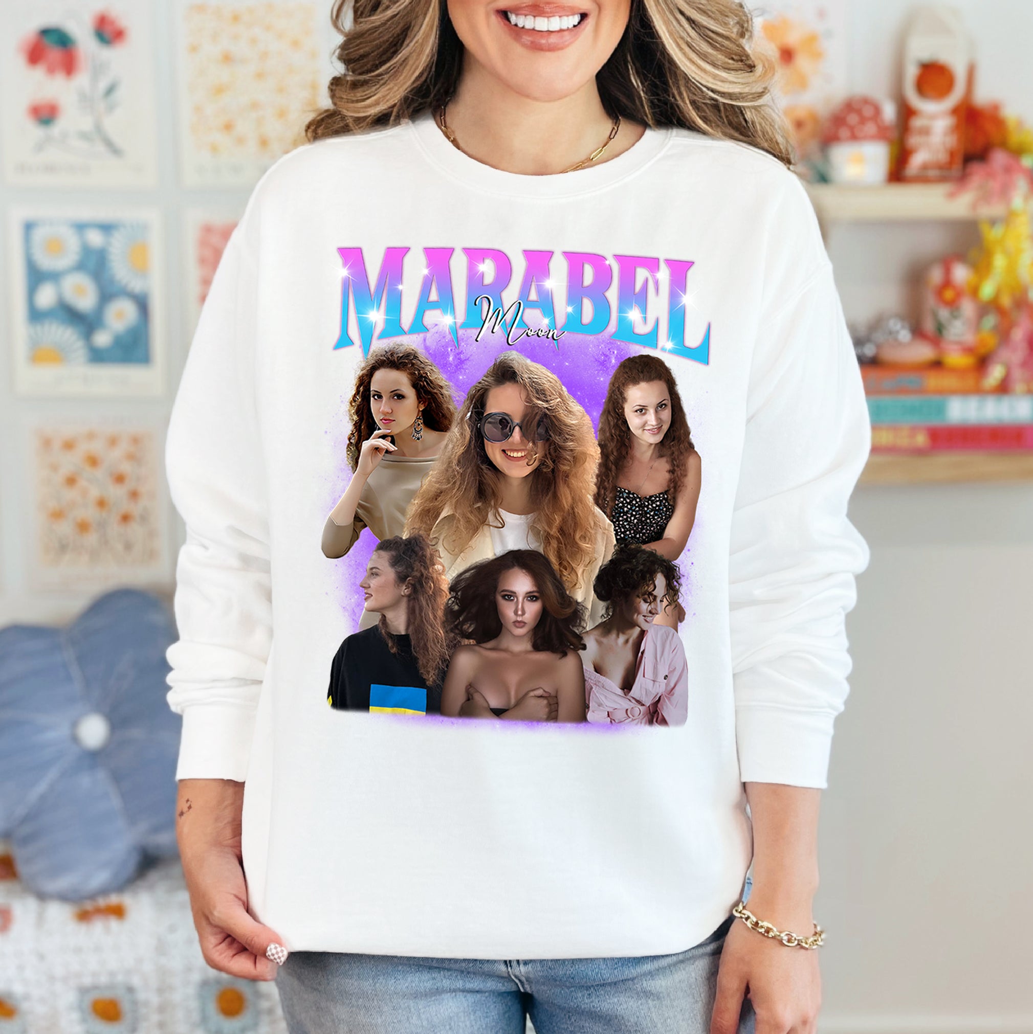 Custom Girlfriend Sweatshirt with Name & Photo - Viral Gift for Her