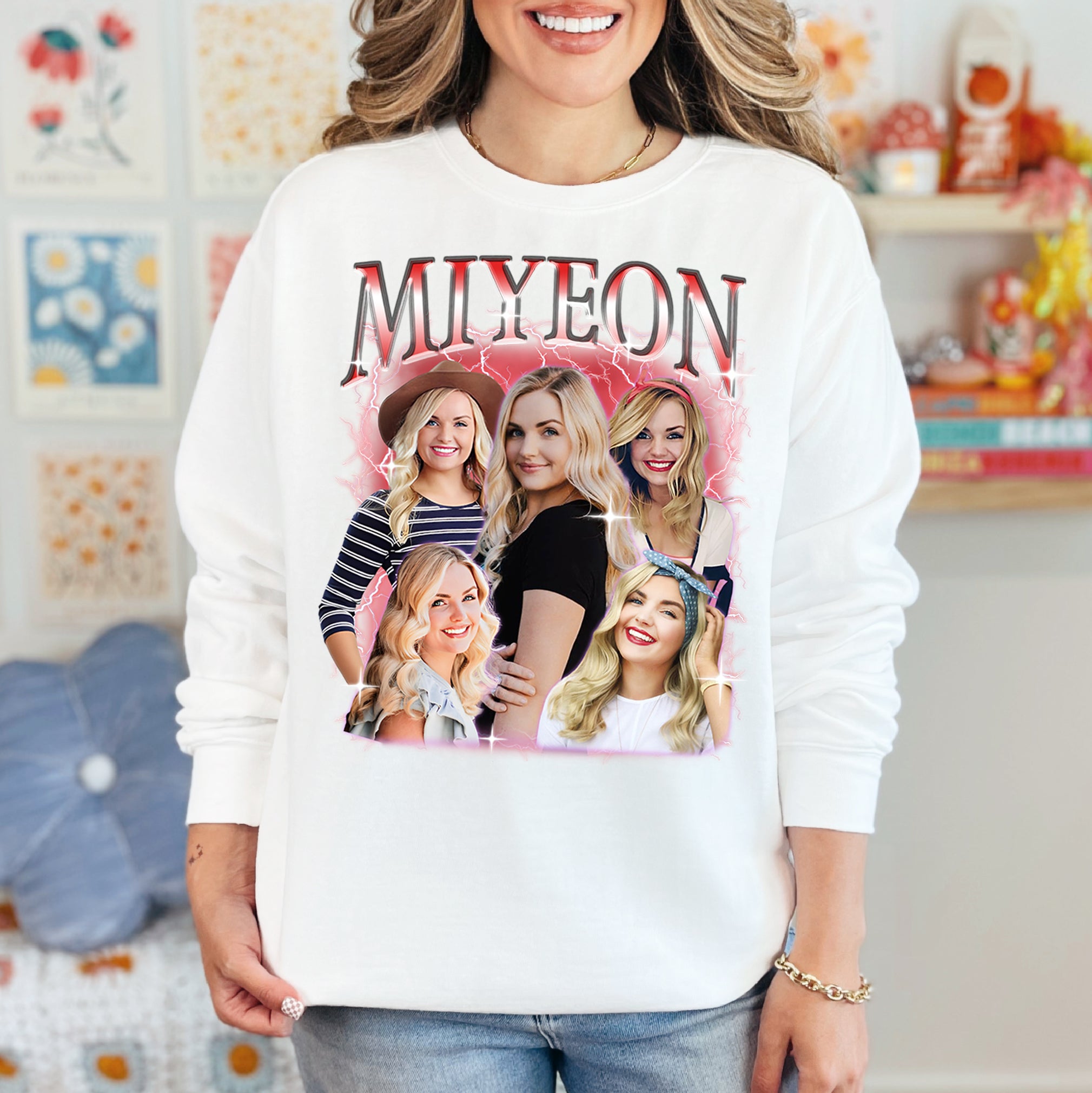 Custom Photo Shirt for Wife or Mom – Comfort Colors Vintage Style Gift for Her