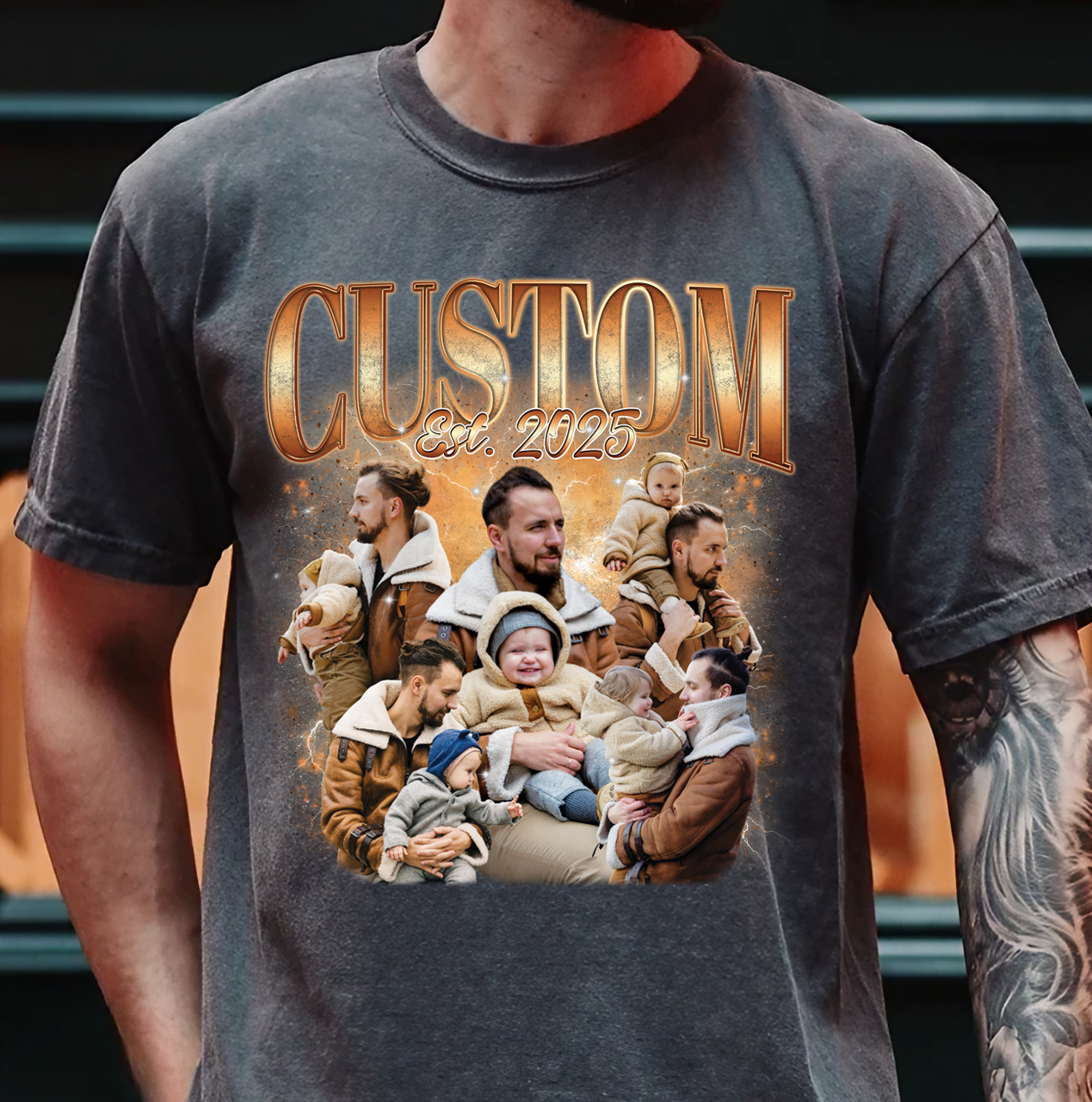 Custom Family Photo Face Shirt, Wife or Girlfriend Photo Shirt, Personalized Bootleg Birthday Gift