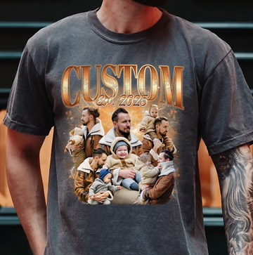 Le plus confortable - Personnalisez votre propre t-shirt bootleg, personnalisez votre photo, insérez votre design, t-shirt graphique vintage des années 90