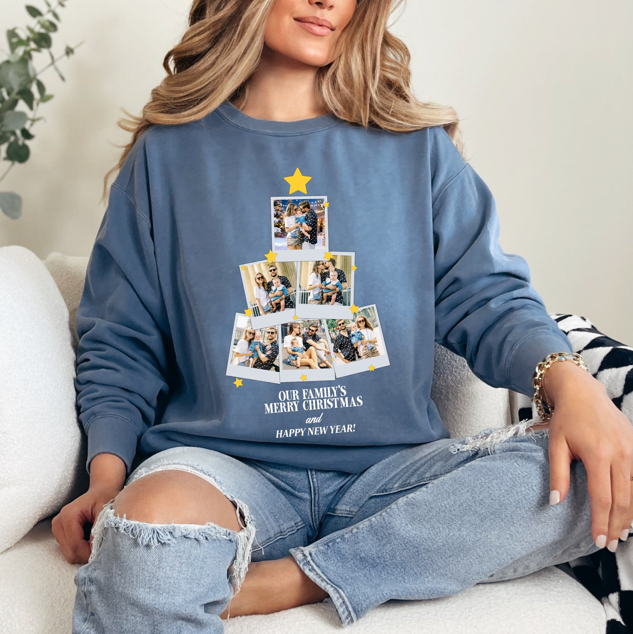 Custom Family Christmas Tree Tee – Personalized Merry Christmas T-Shirts