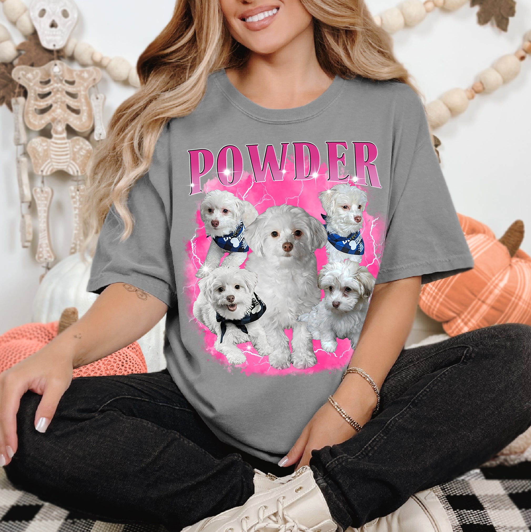 Custom Shirt with Dog’s Face – Personalized Comfort Colors Tee