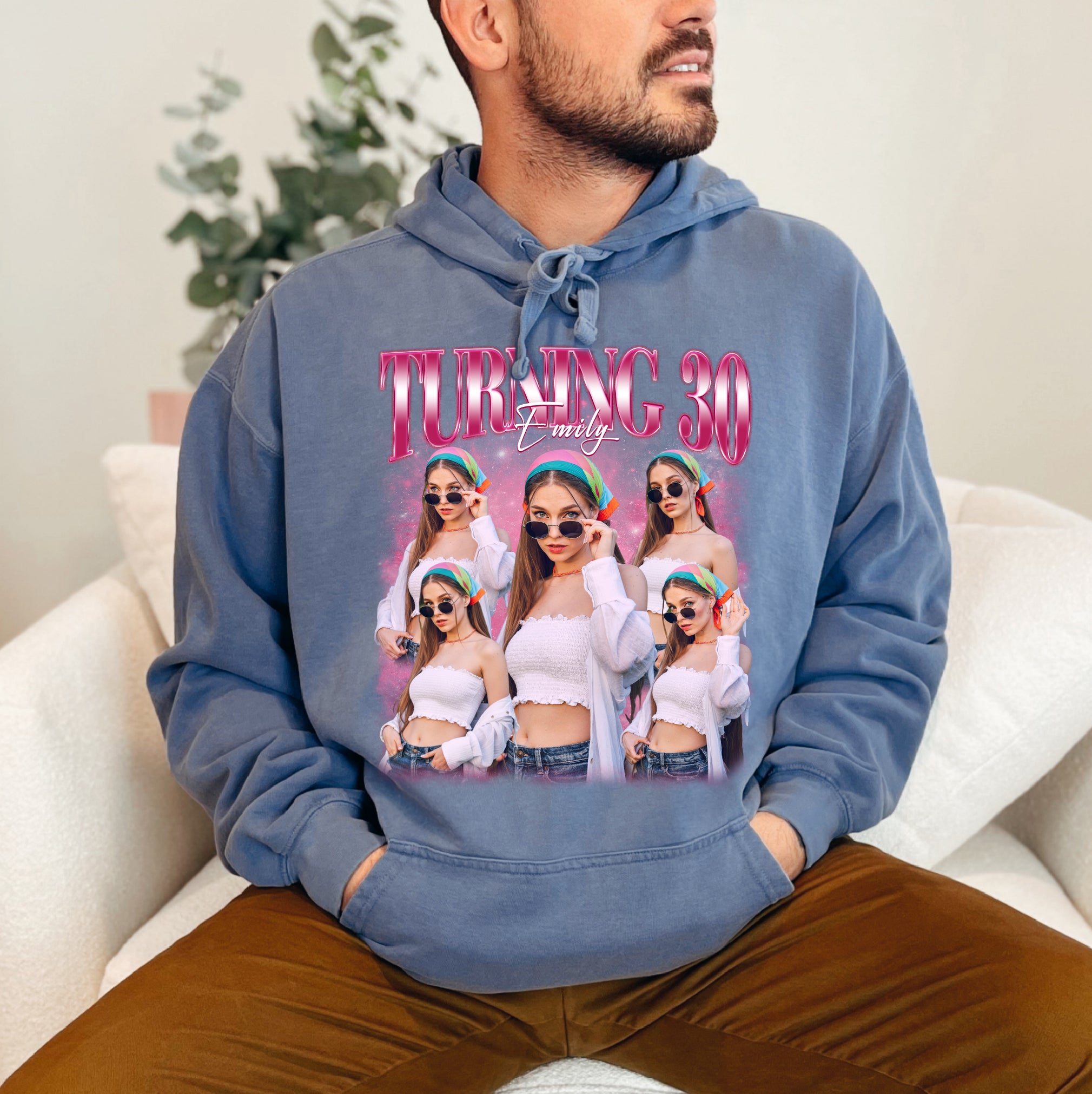 Custom Photo Collage 30th Birthday Shirt – Personalized Turning 30 Tee