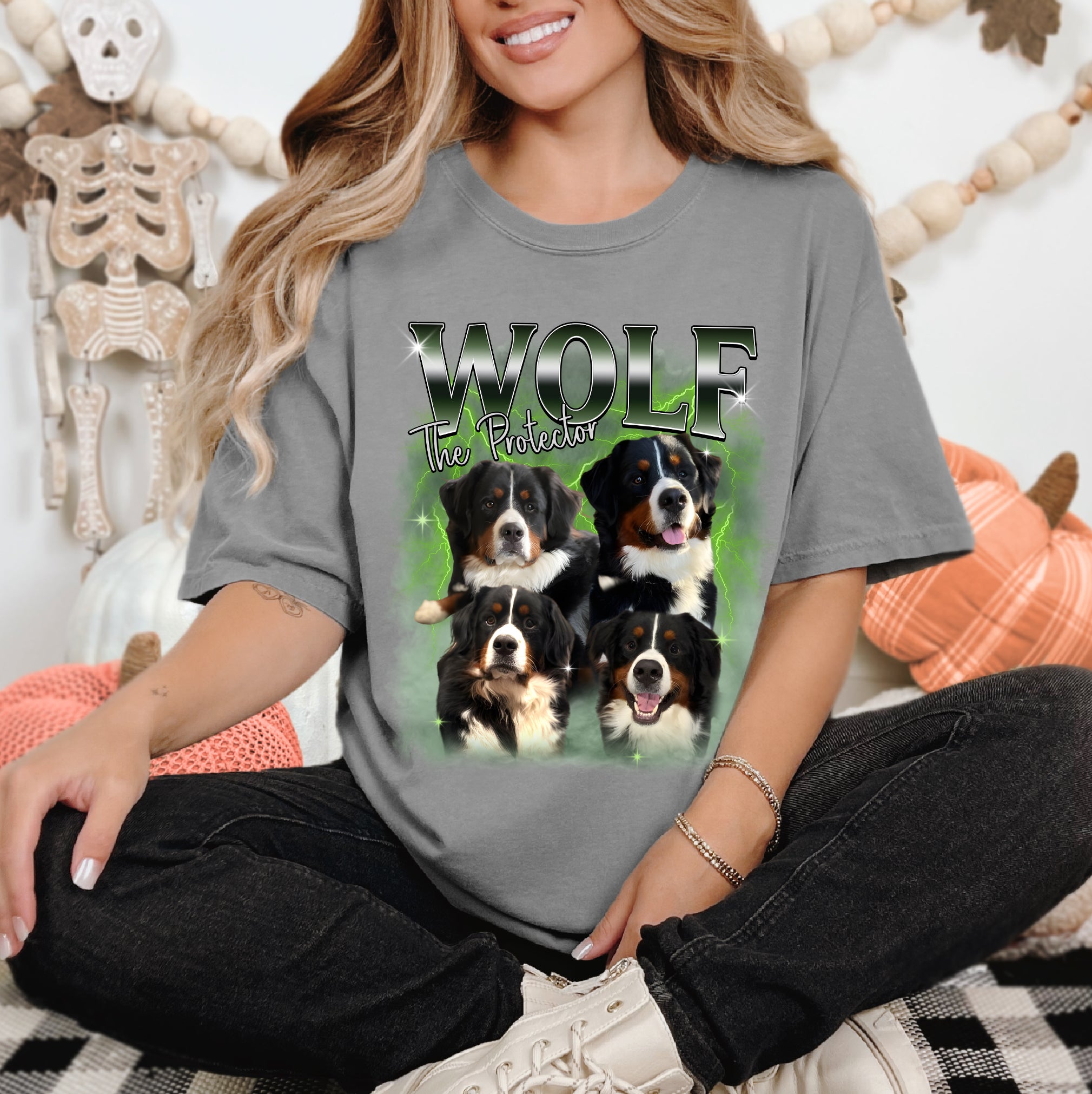Custom Dog Face Shirt – The Protector Pet Portrait Tee