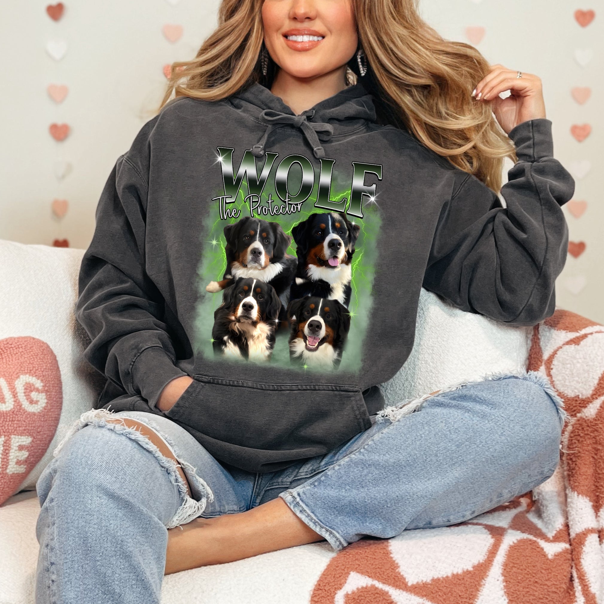 Custom Dog Face Shirt – The Protector Pet Portrait Tee