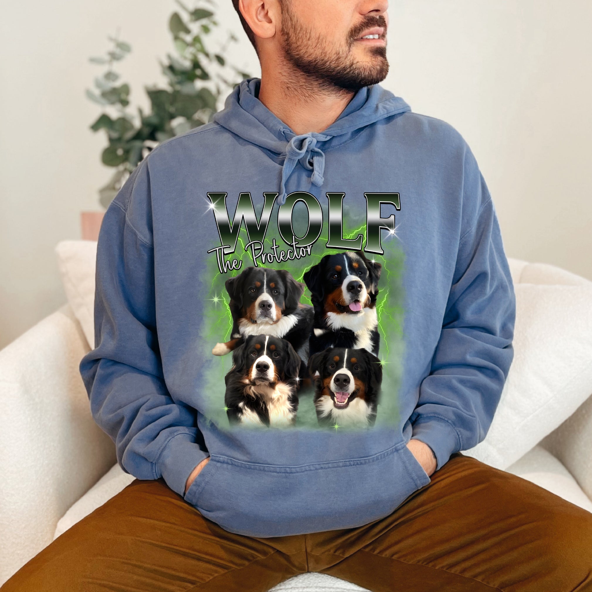 Custom Dog Face Shirt – The Protector Pet Portrait Tee