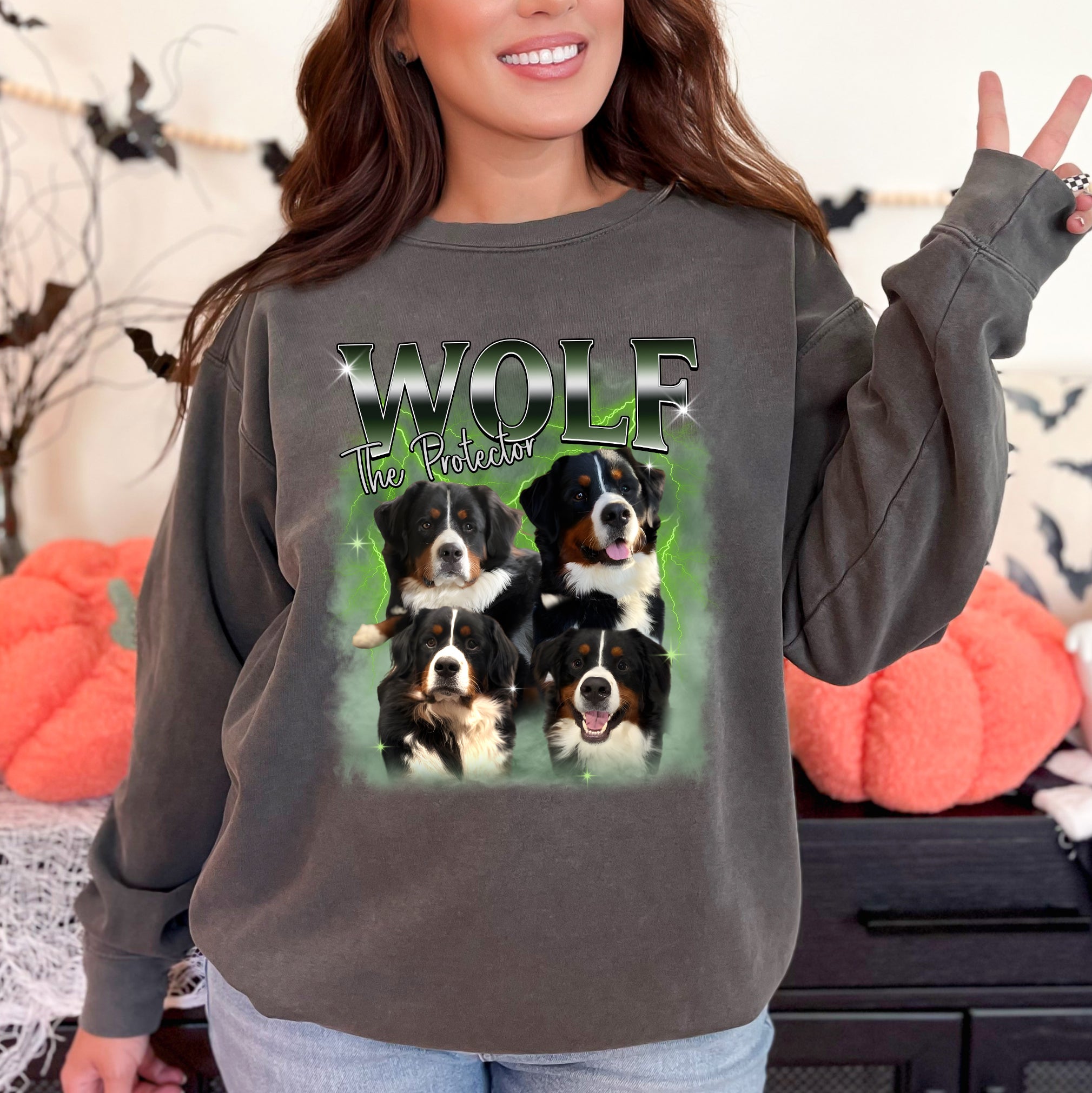 Custom Dog Face Shirt – The Protector Pet Portrait Tee