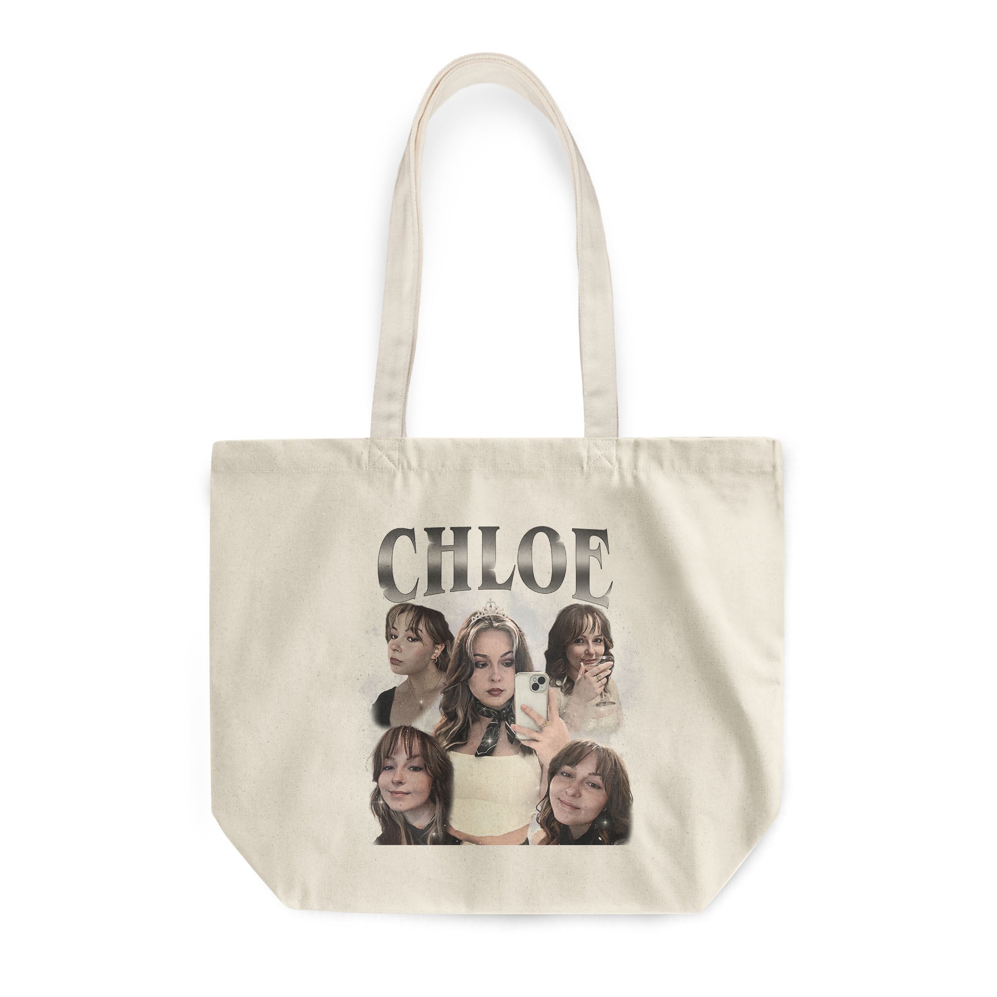 Limited Edition Retro Vintage Custom Rounded Canvas Tote Bag