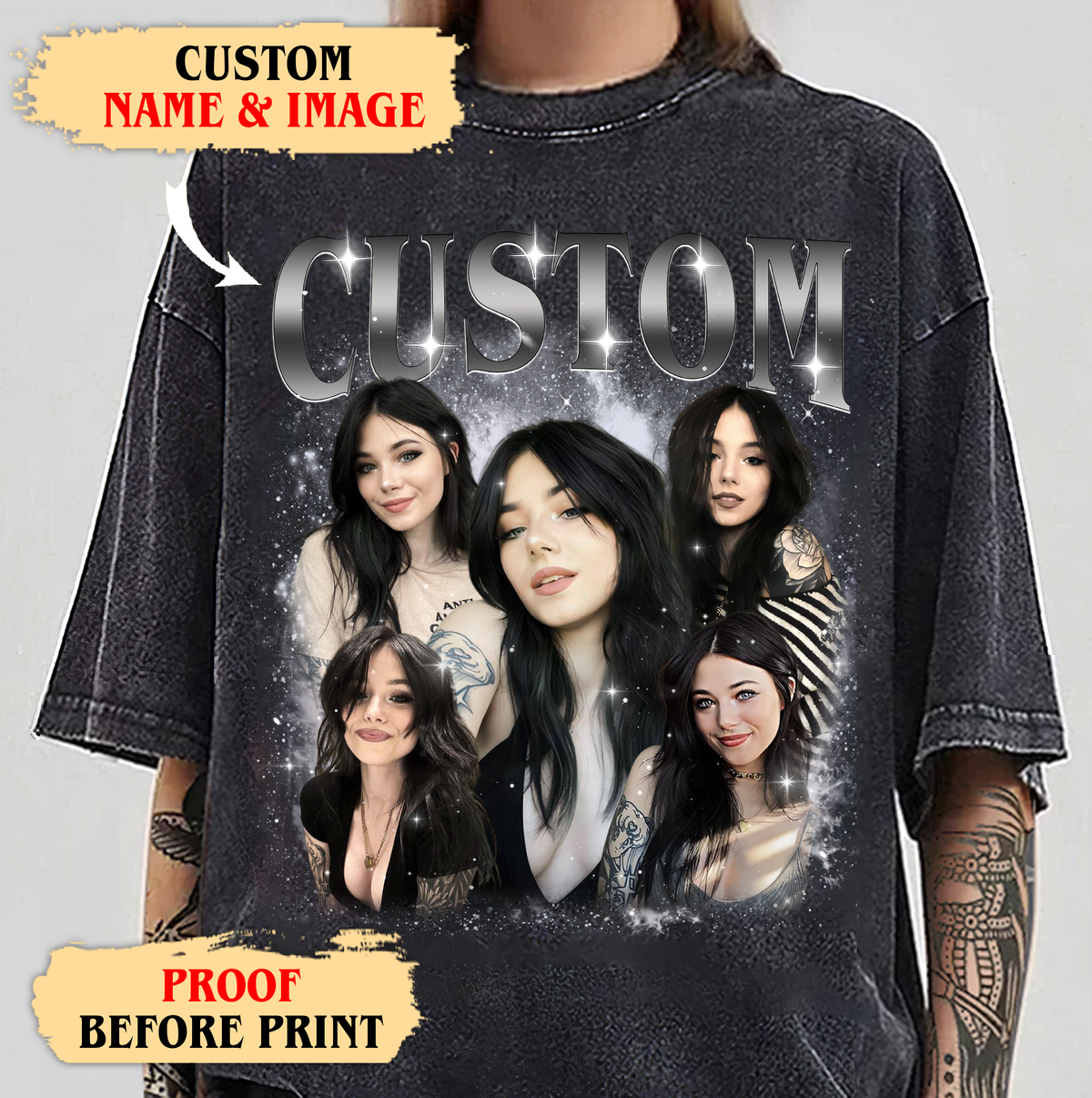 Custom Wifey Shirt – Bootleg Photo Collage Tee