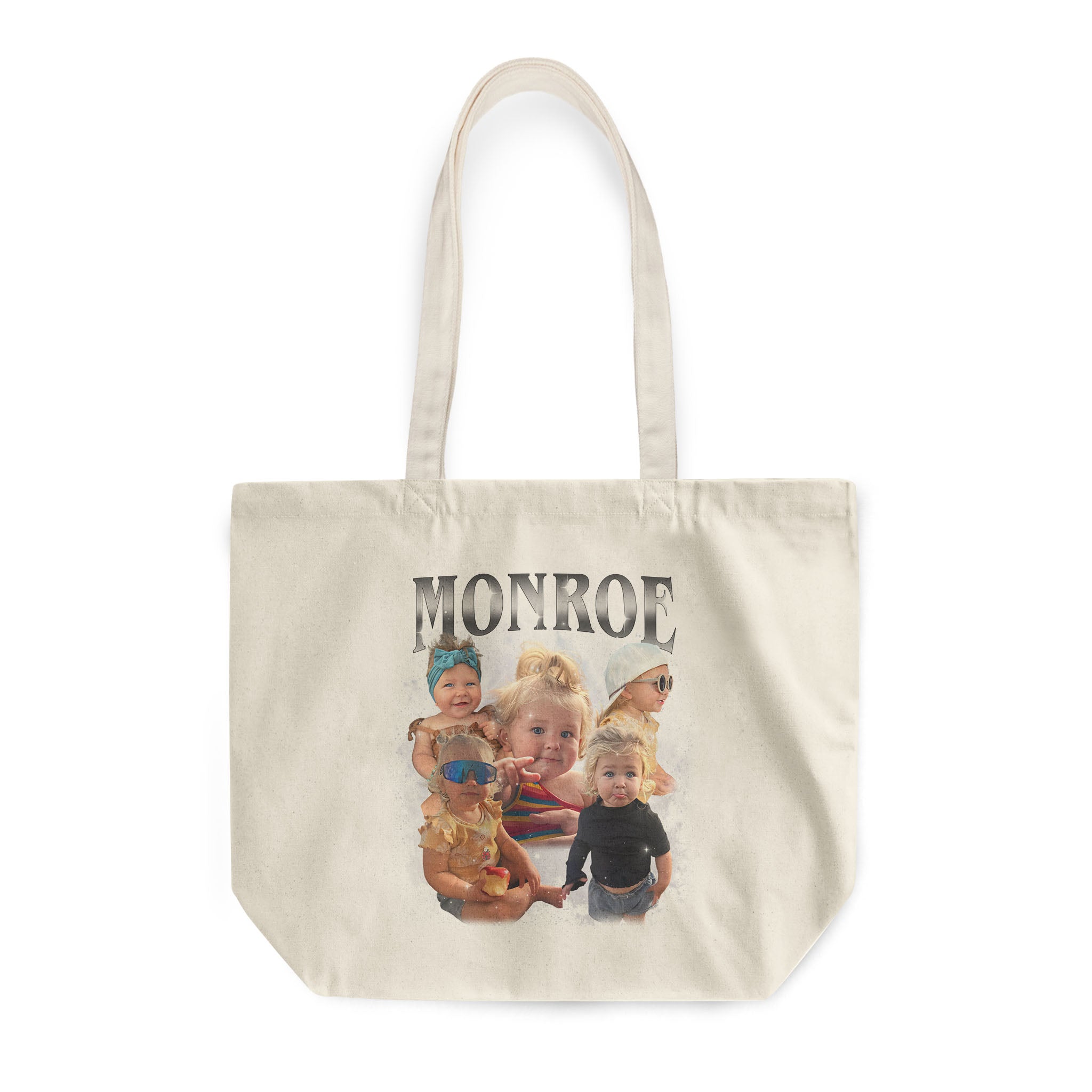Limited Edition Retro Vintage Custom Rounded Canvas Tote Bag
