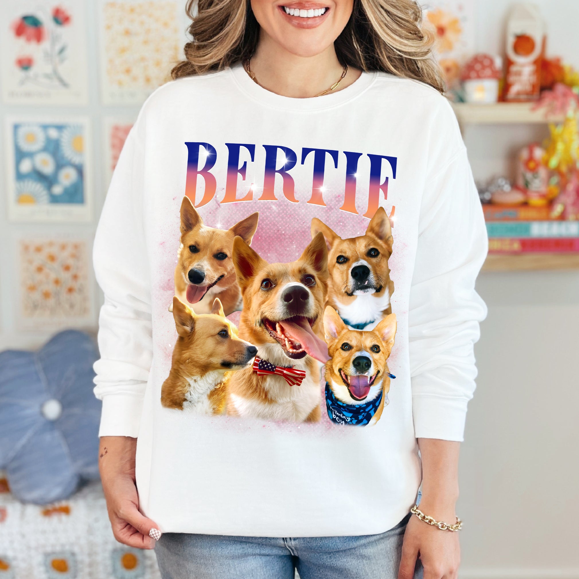 Custom Dog Face Shirt – Personalized Pet Photo Collage Tee