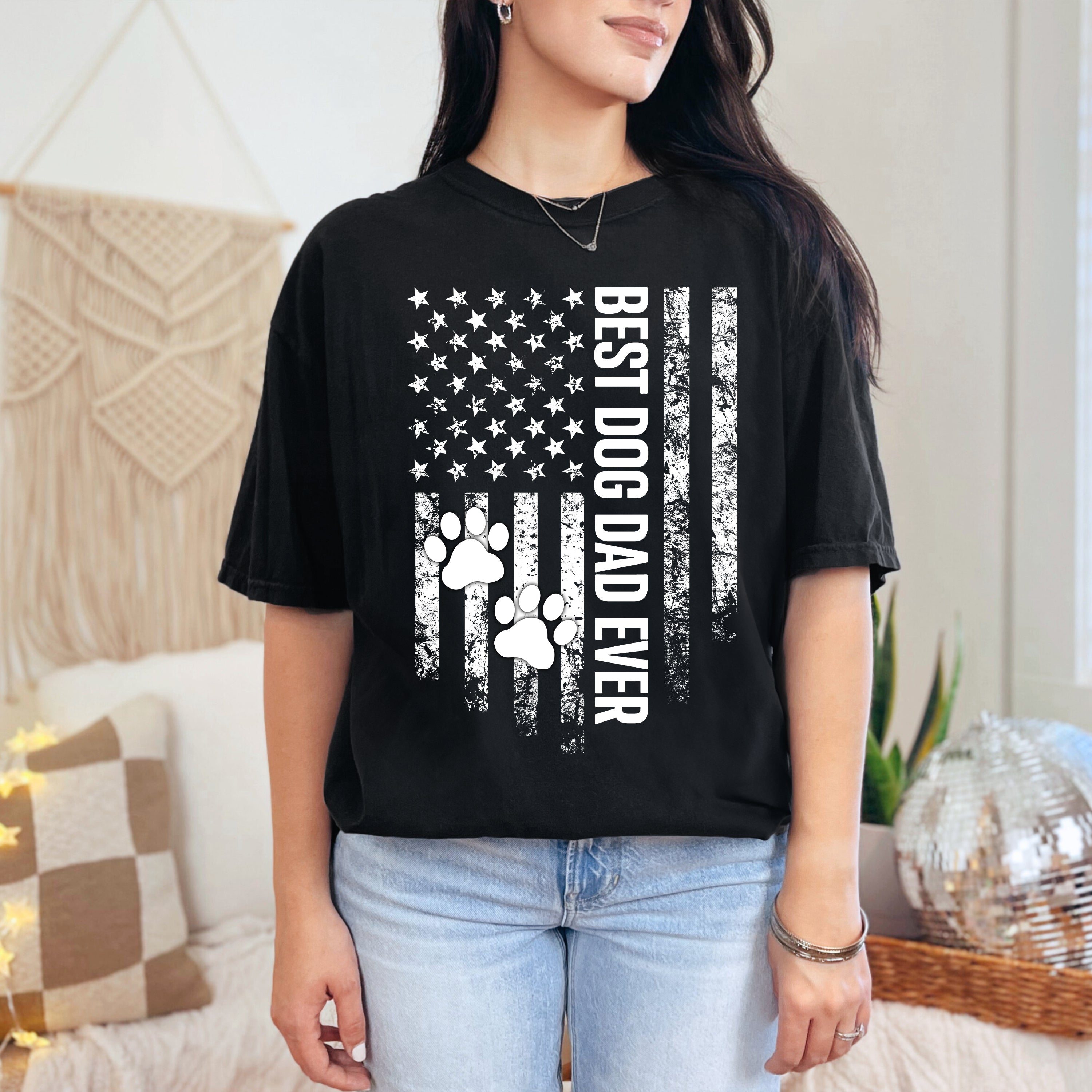 Best Dog Dad Ever T-Shirt | Comfort Colors Shirt | Dog Lover Gift