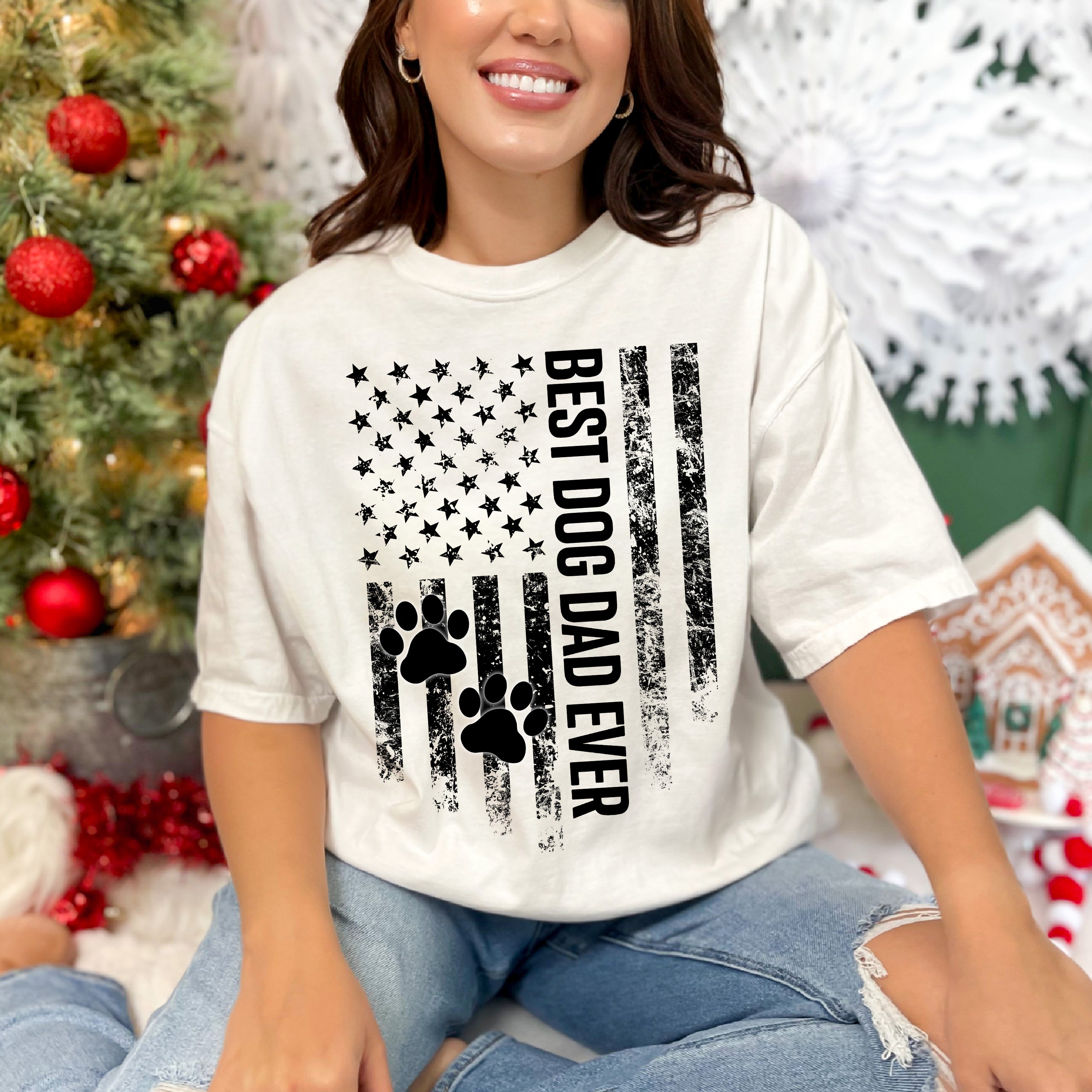 Best Dog Dad Ever T-Shirt | Comfort Colors Shirt | Dog Lover Gift