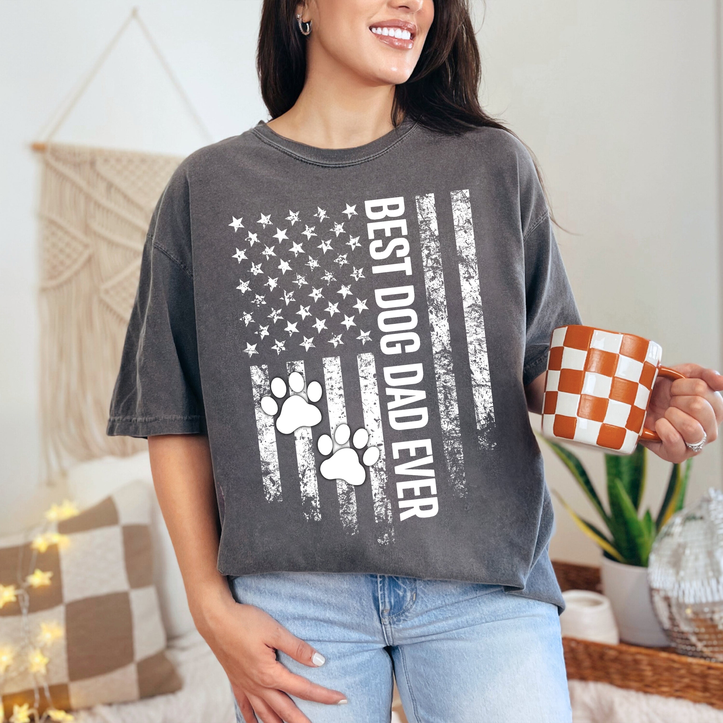 Best Dog Dad Ever T-Shirt | Comfort Colors Shirt | Dog Lover Gift