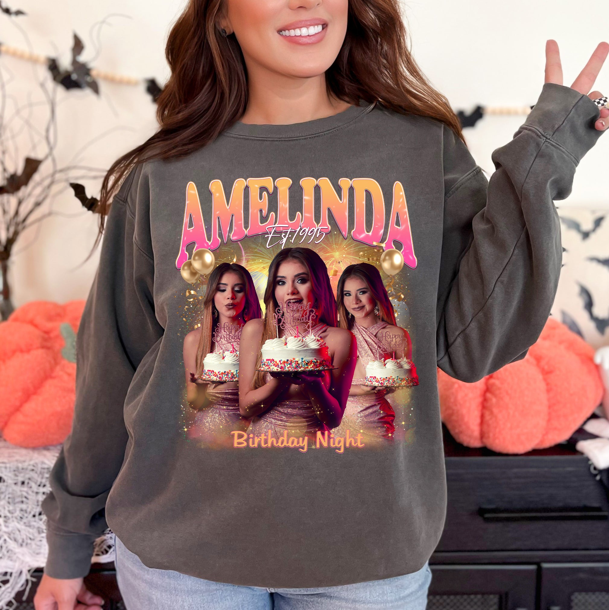 Custom Birthday Night T-Shirt – Personalized Name & Photo Party Tee