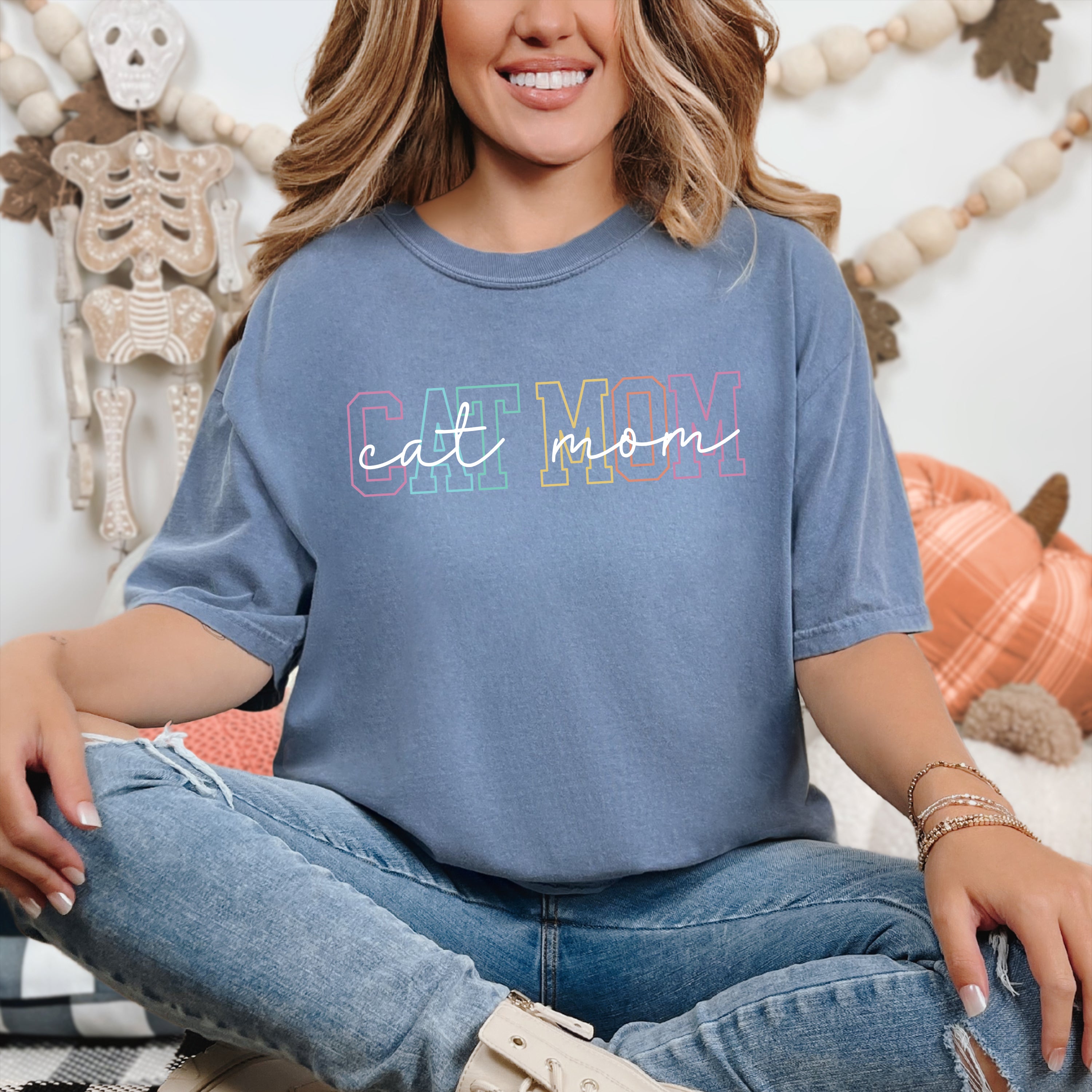 Comfort Colors Cat Mom Shirt, Gift For Cat Mom, Fur Mama