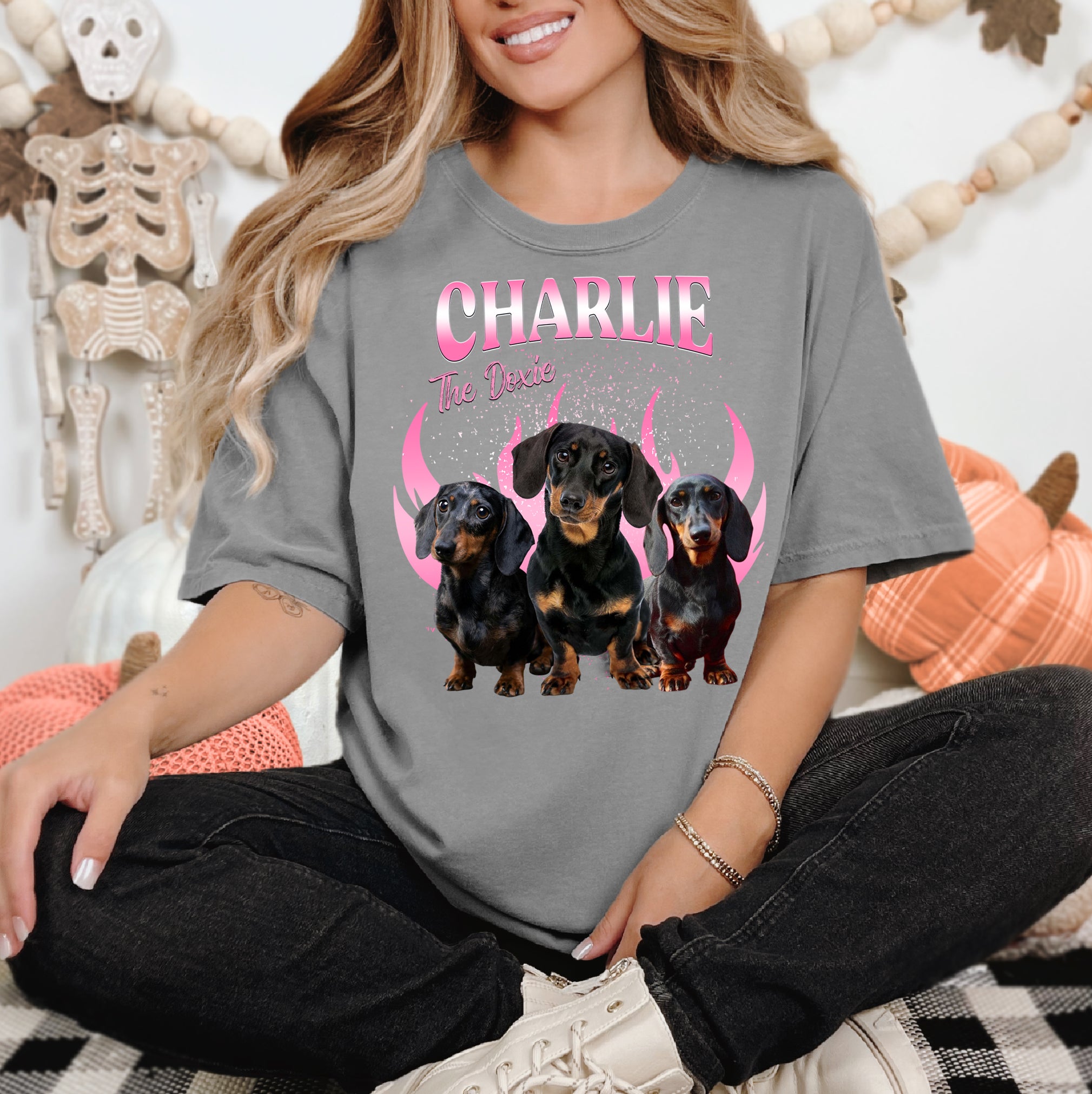 Custom Retro Dog Shirt – Comfort Colors Personalized Apparel