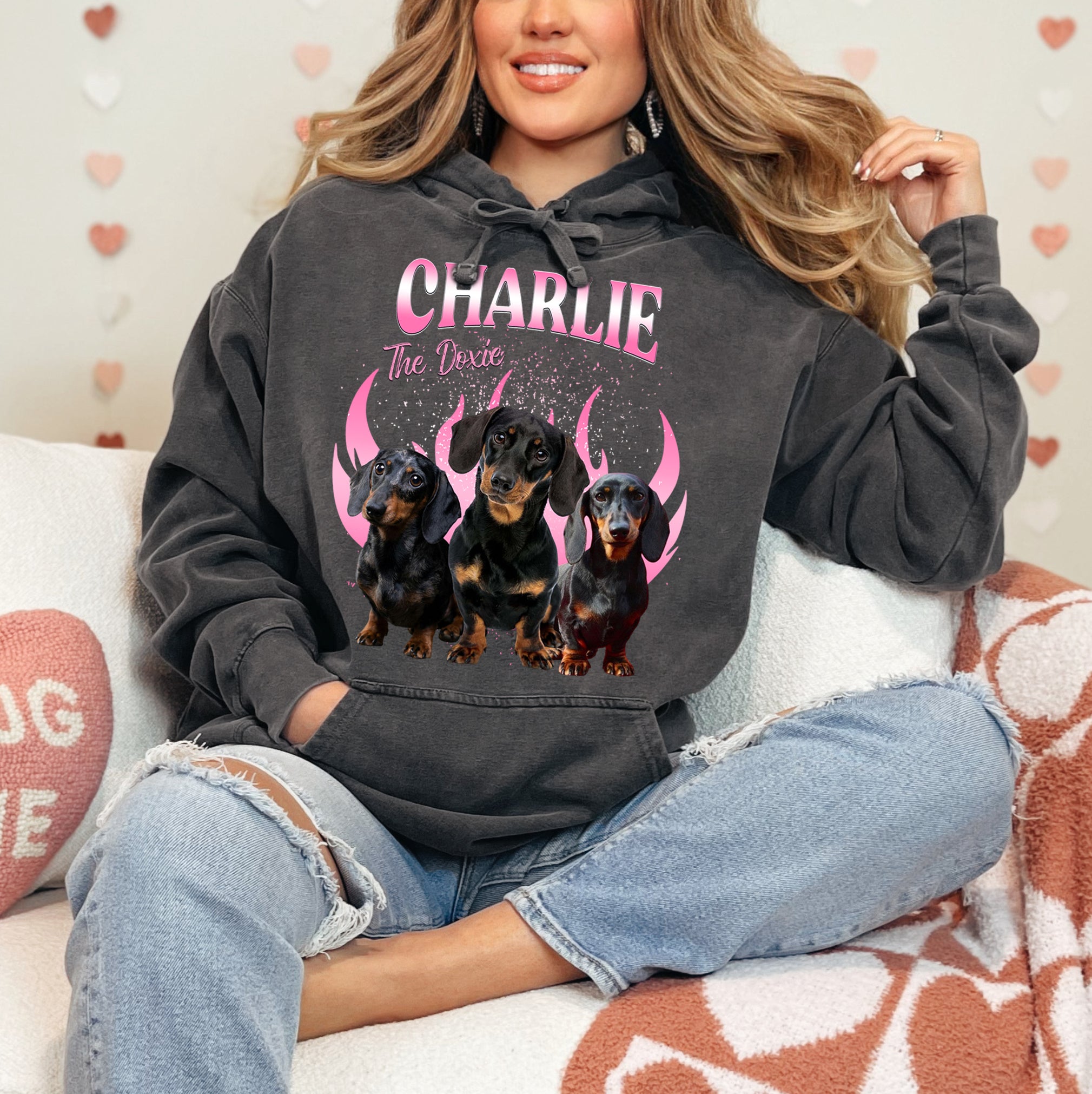 Custom Retro Dog Shirt – Comfort Colors Personalized Apparel