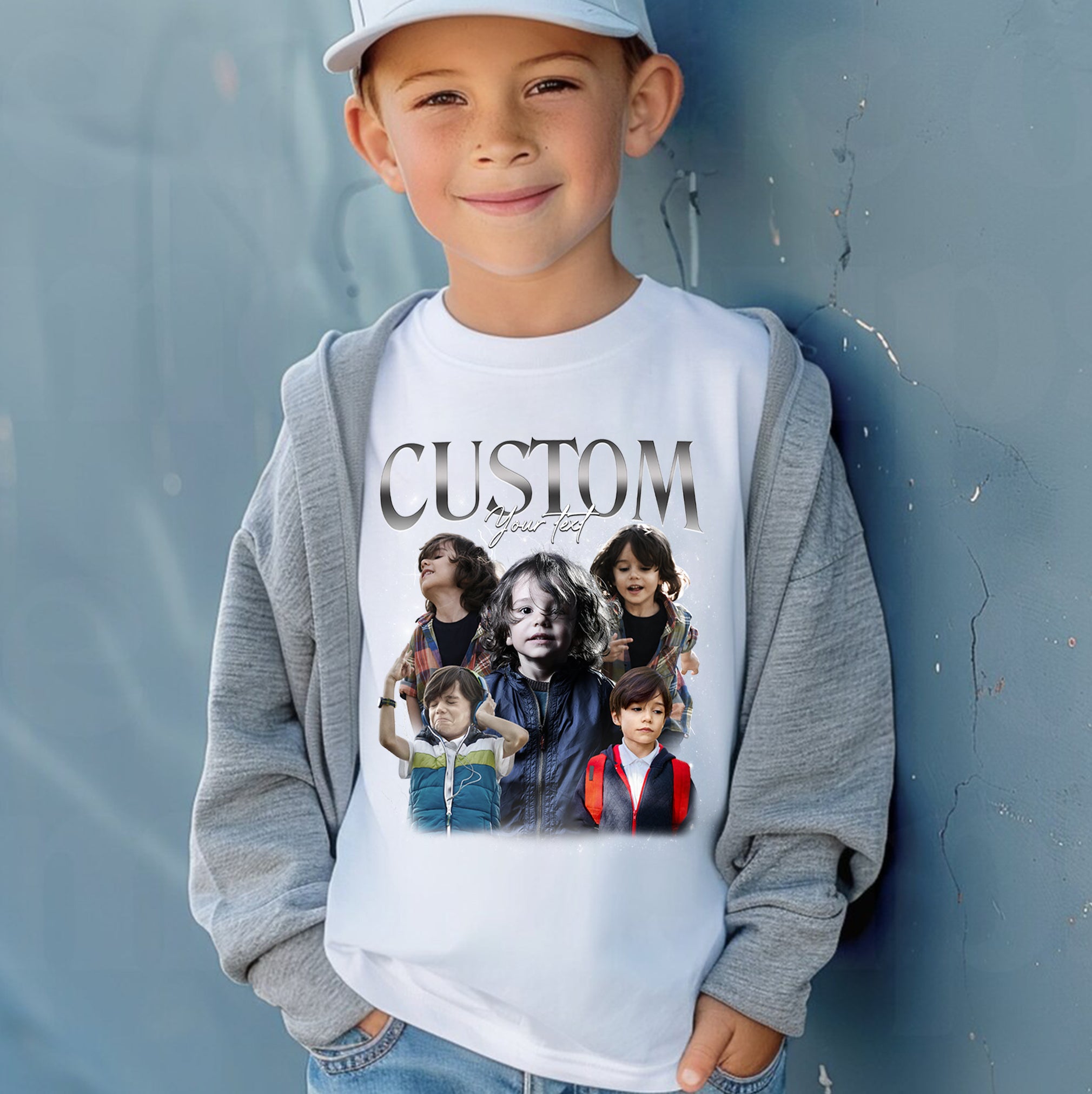 Custom Family Photo Face Shirt, Wife or Girlfriend Photo Shirt, Personalized Bootleg Birthday Gift