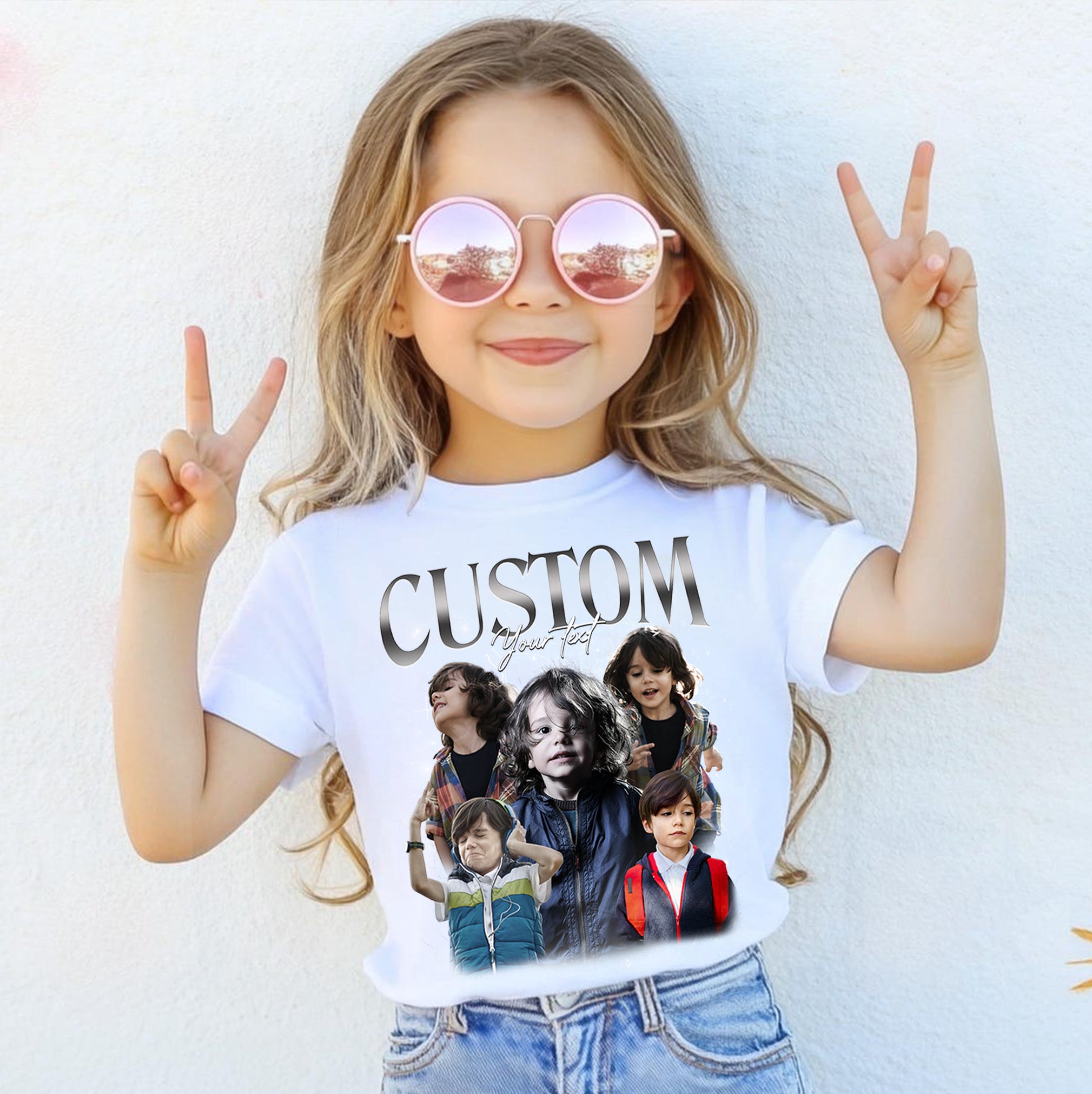 Custom Kids Shirt With Name And Image - Youth & Toddler Personalized Tee