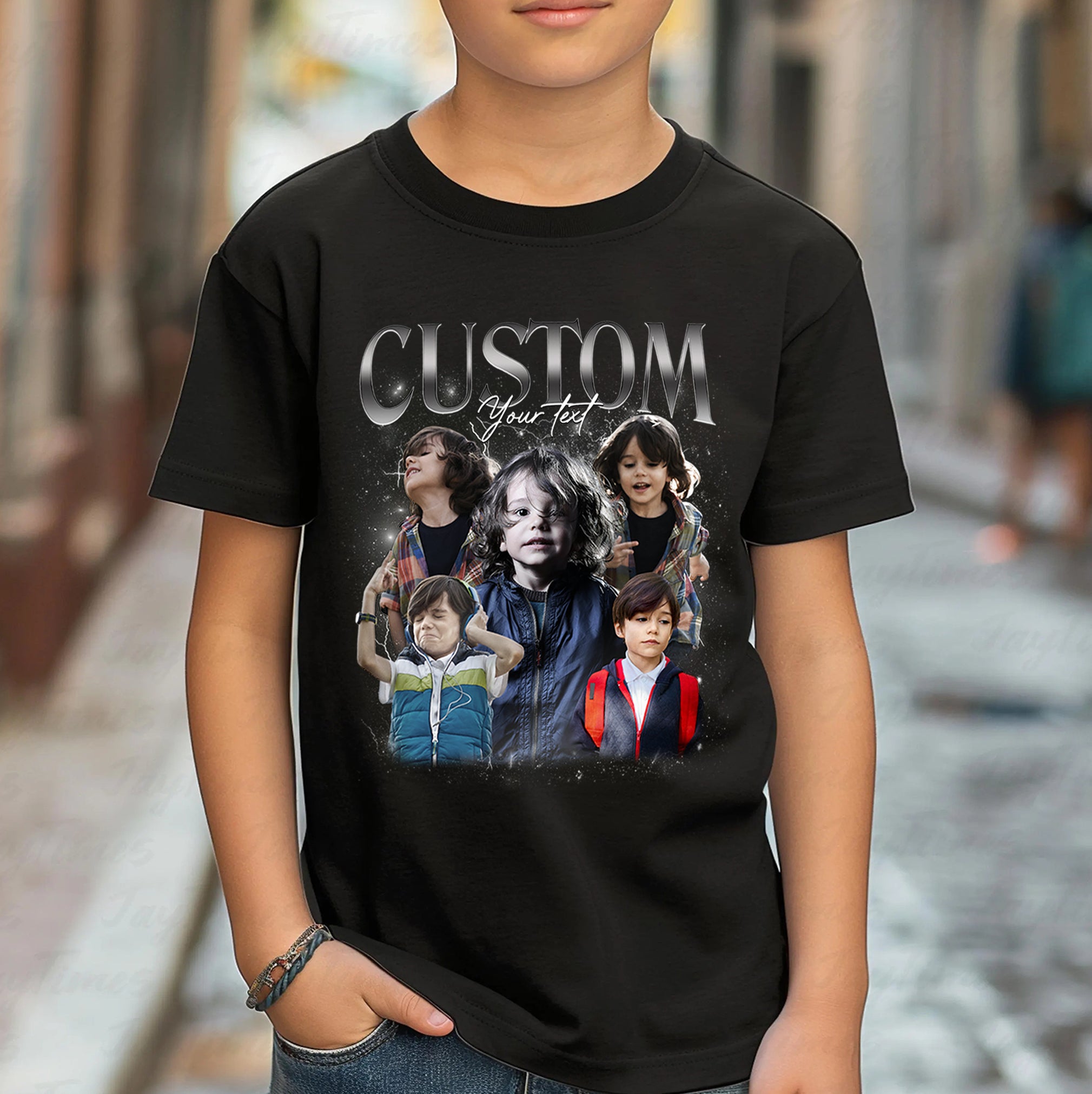 Custom Kids Shirt With Name And Image - Youth & Toddler Personalized Tee