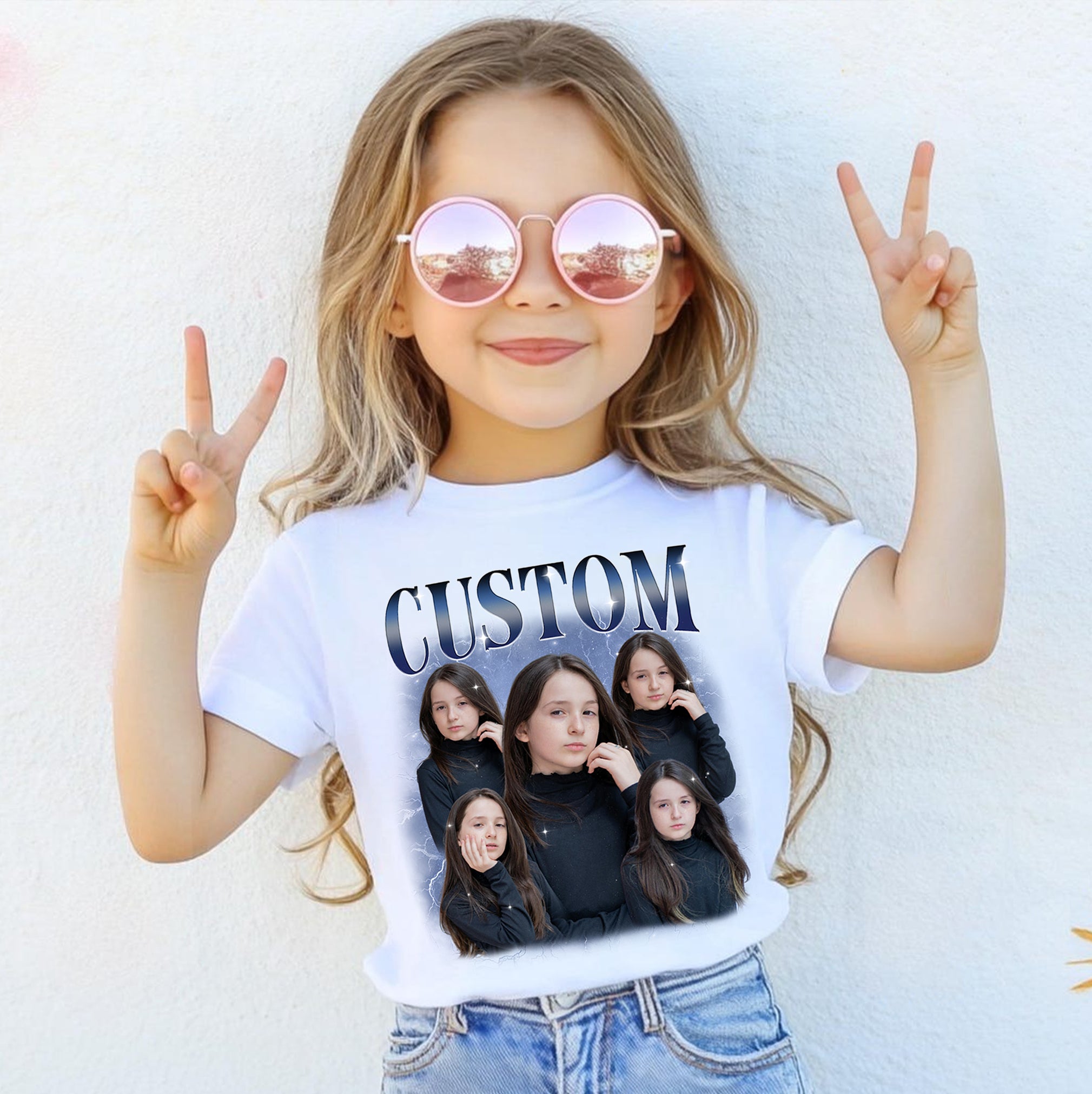 Custom Kids Shirt With Name And Image - Youth & Toddler Personalized Tee
