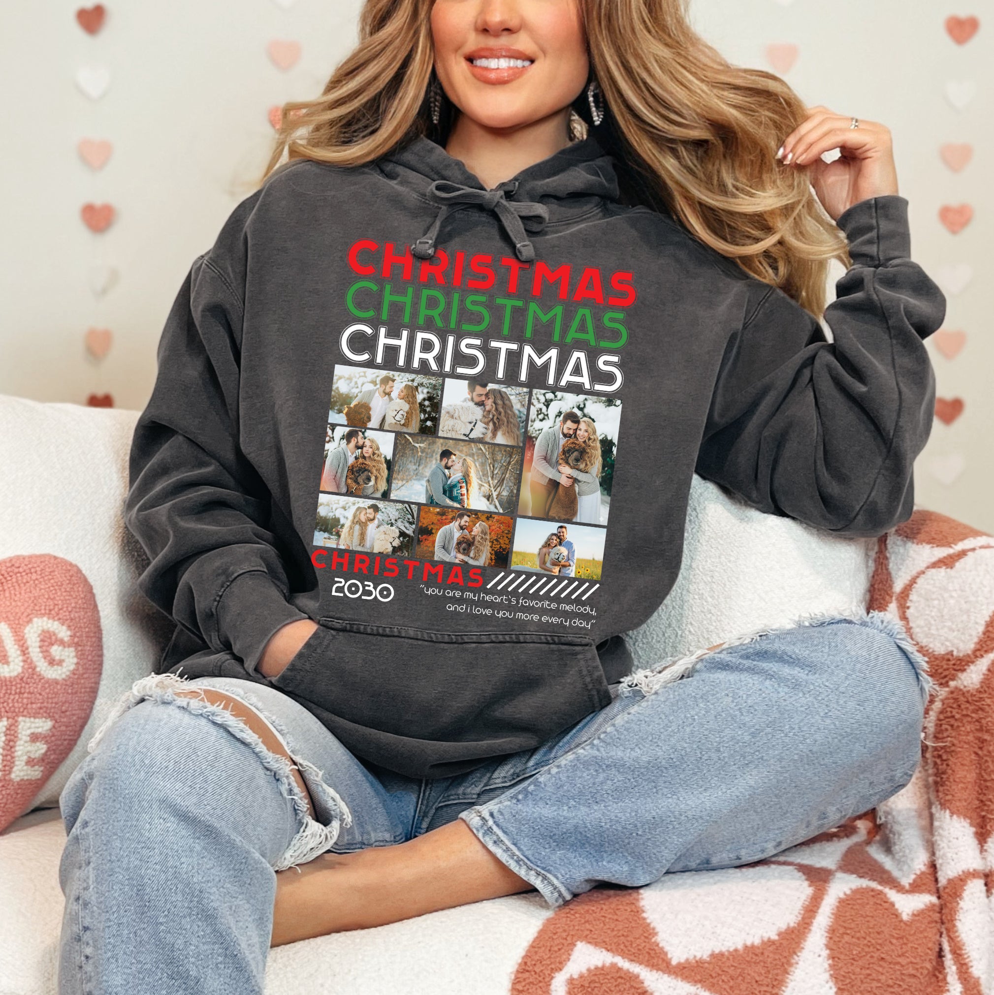 Christmas Memories Photo Collage Tee – Personalized Holiday Love T-Shirts