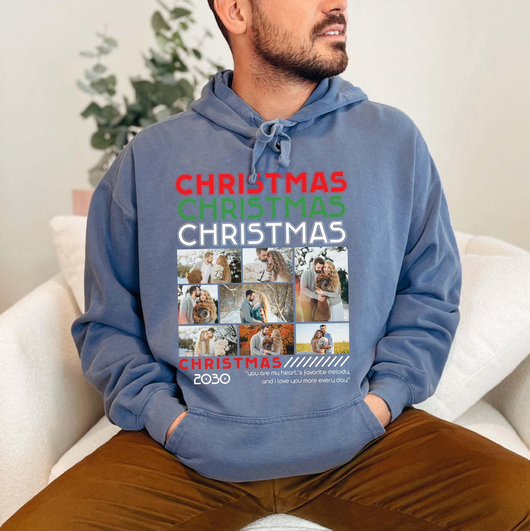 Christmas Memories Photo Collage Tee – Personalized Holiday Love T-Shirts