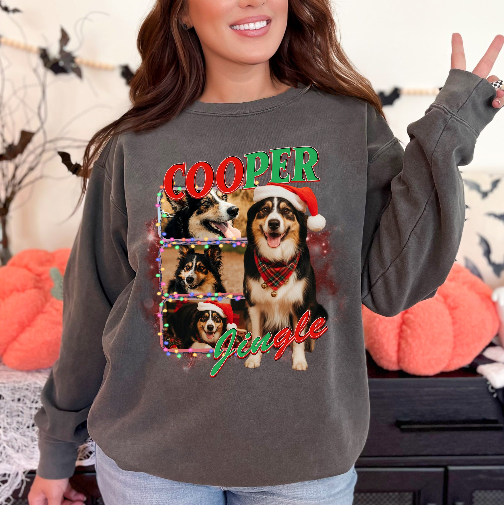 Custom Dog Photo Tee – Unique Christmas T-Shirts for Pet Lovers