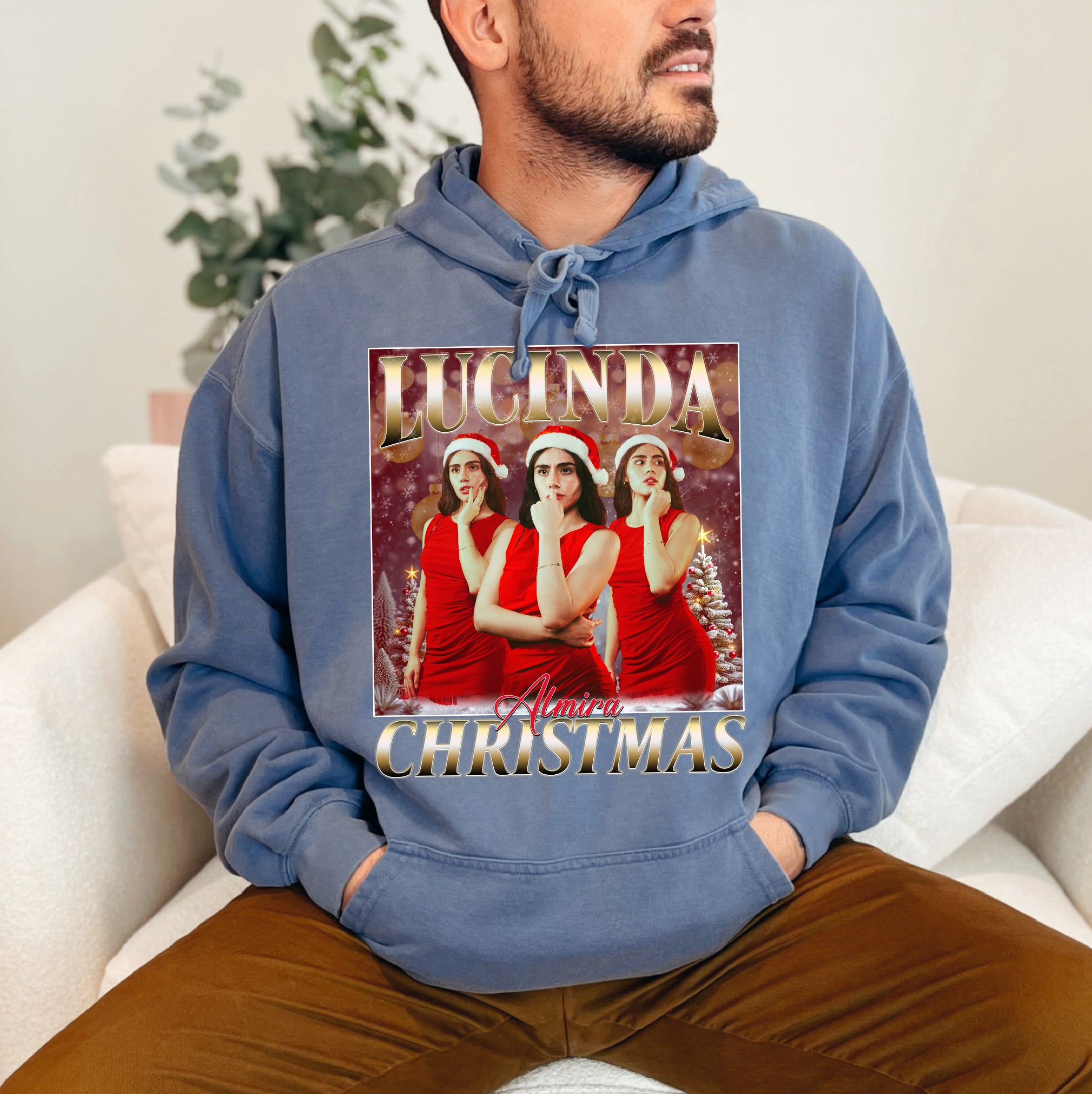 Custom Christmas Photo Tee - Personalized Holiday Comfort Colors T-Shirts