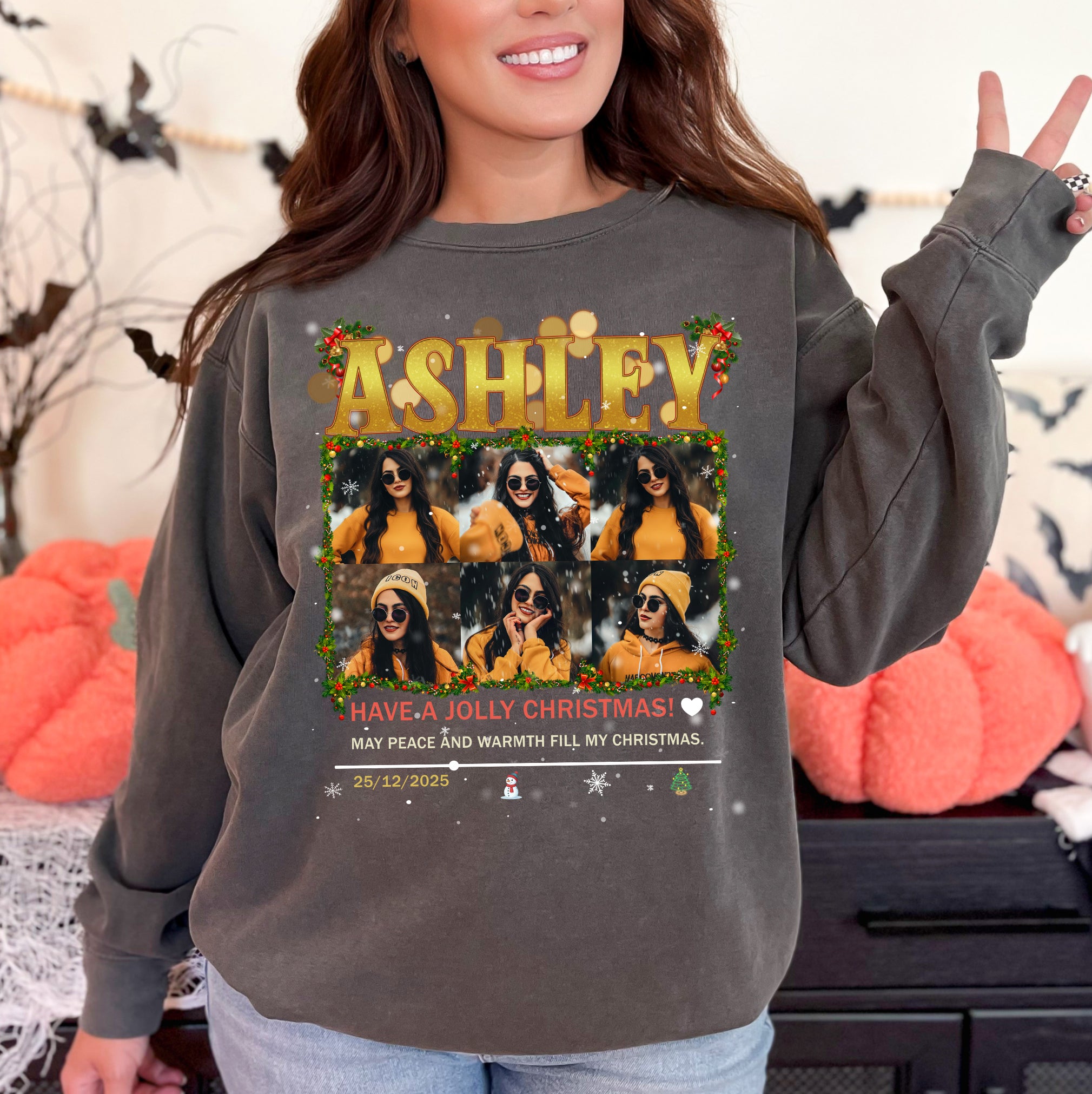 Personalized Holiday Memories Tee - Custom Christmas Photo T-Shirts Gift