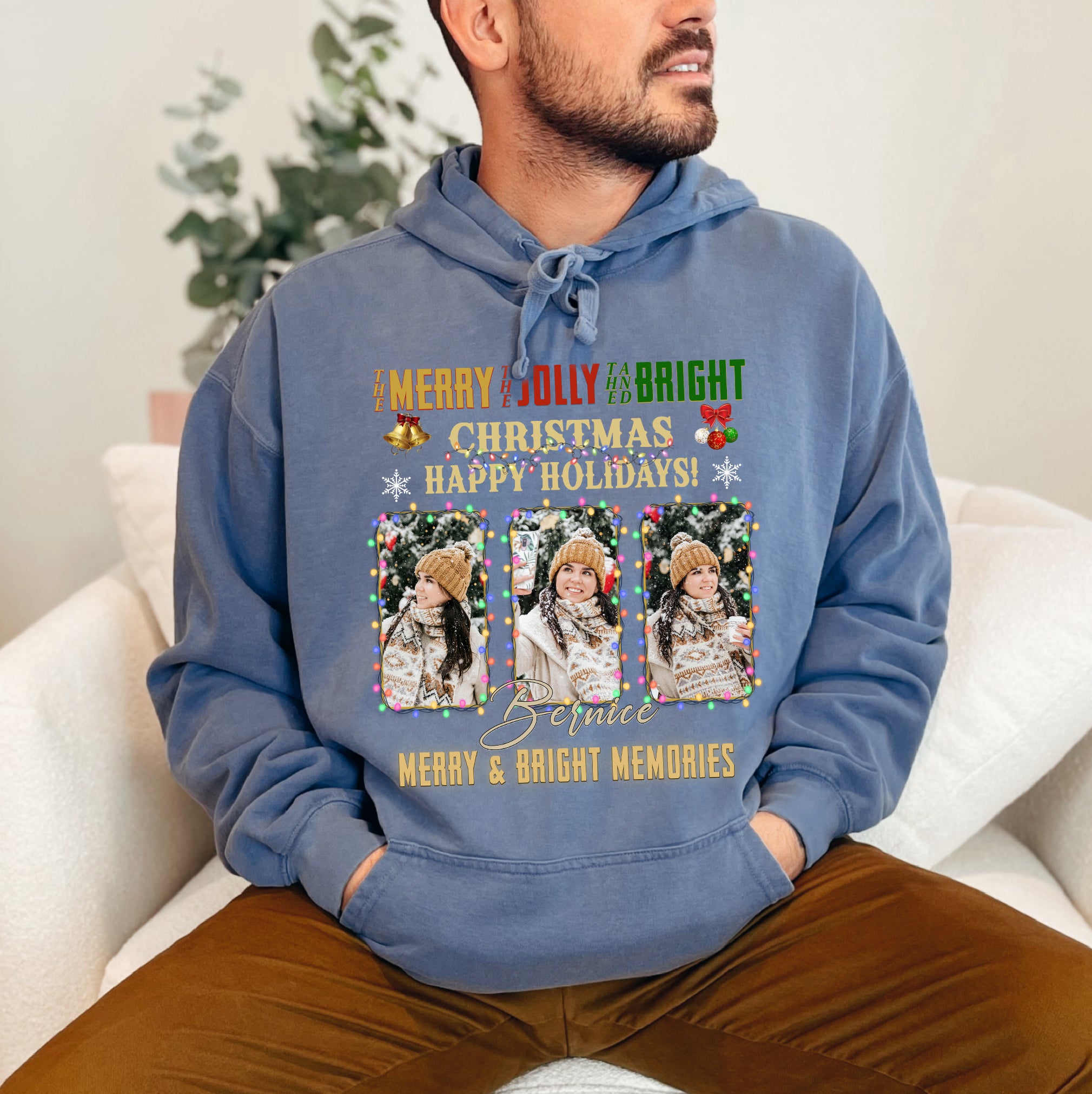 Winter Cheer Moments Tee - Personalized Merry & Bright Christmas T-Shirts