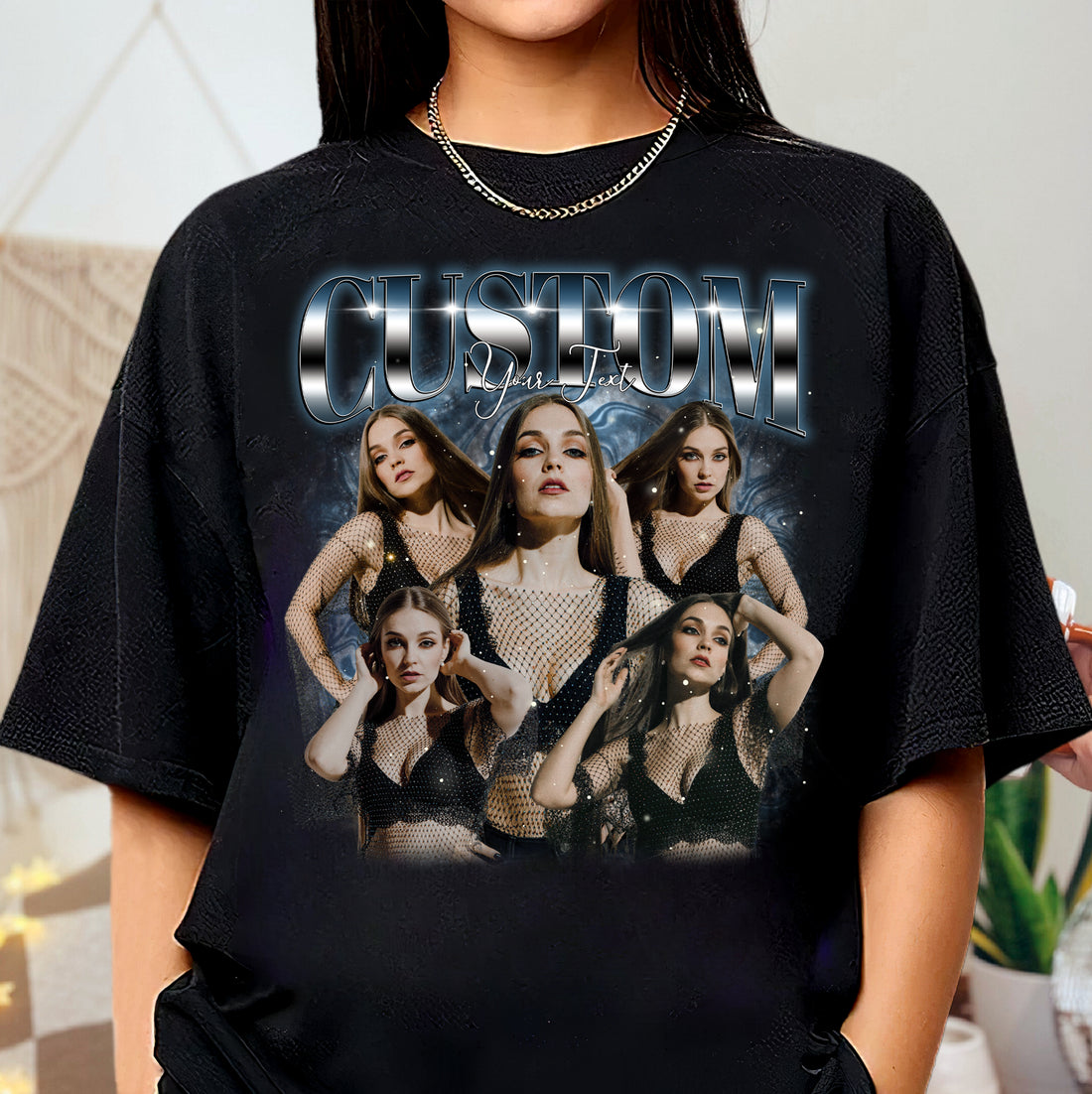 Am bequemsten - Komfortfarben. Gestalten Sie Ihr eigenes Shirt, individuelles Bootleg-T-Shirt, individuelles Foto im Vintage-Stil mit Grafik aus den 90ern, individuelles Girlfriend-T-Shirt, fügen Sie Ihr Design ein